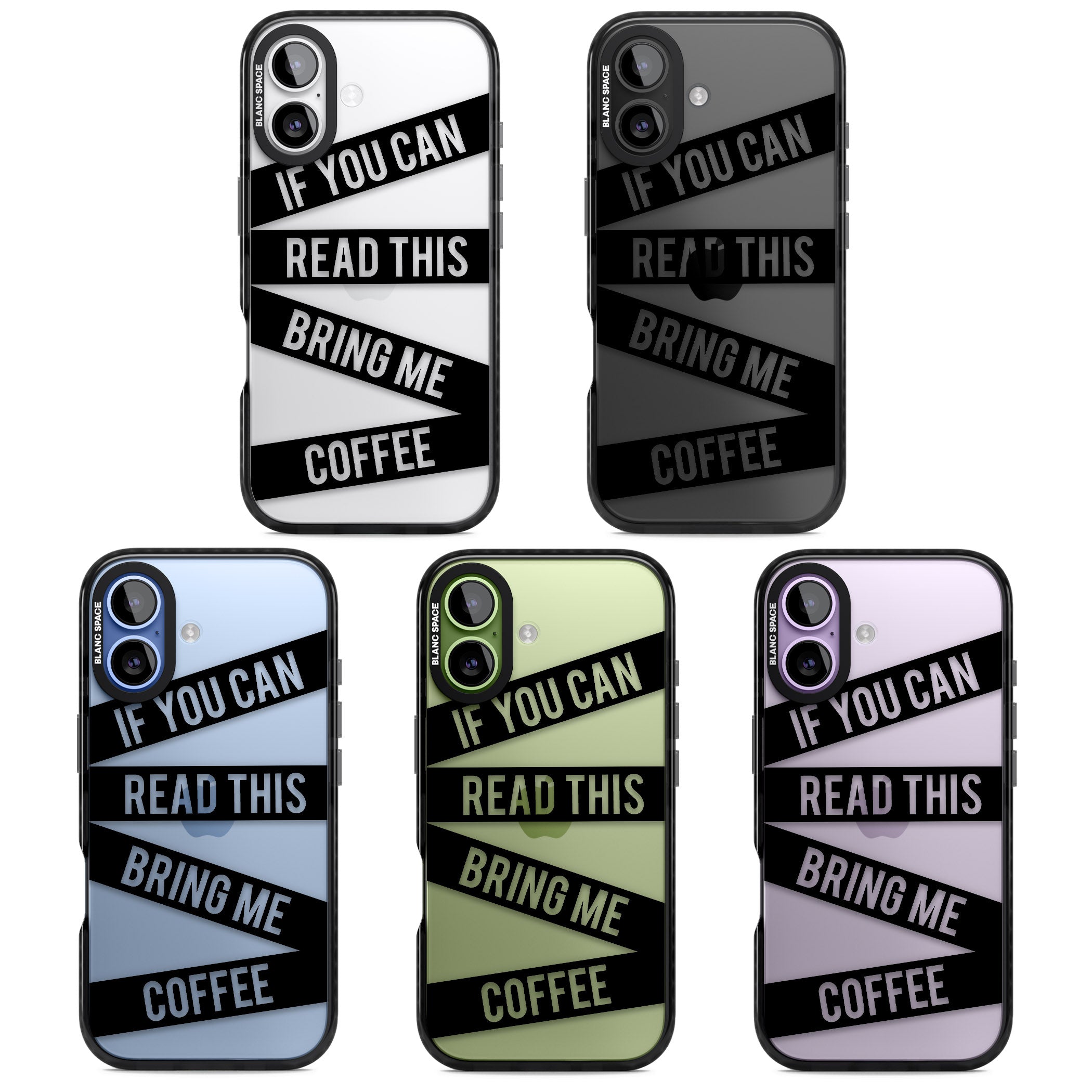 Bring Me Coffee iPhone 17 Impact Black Phone Case APT Impact Protection