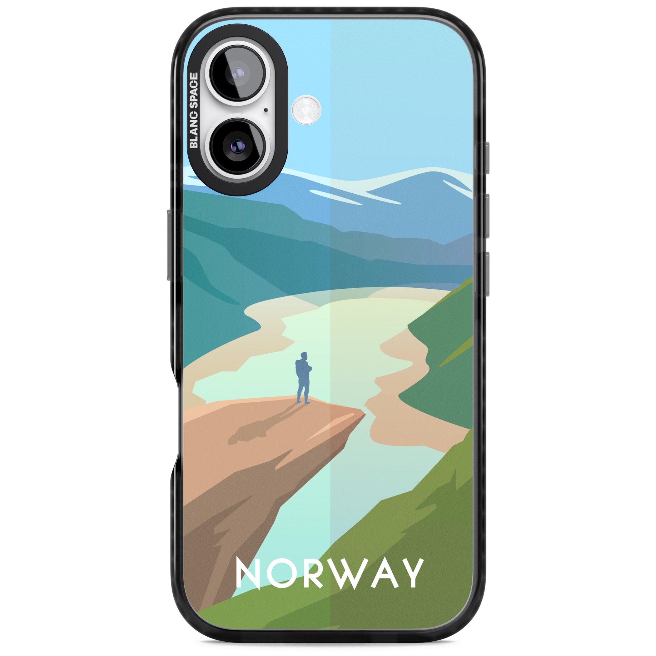 Vintage Travel Poster Norway iPhone 17 Impact Black Phone Case