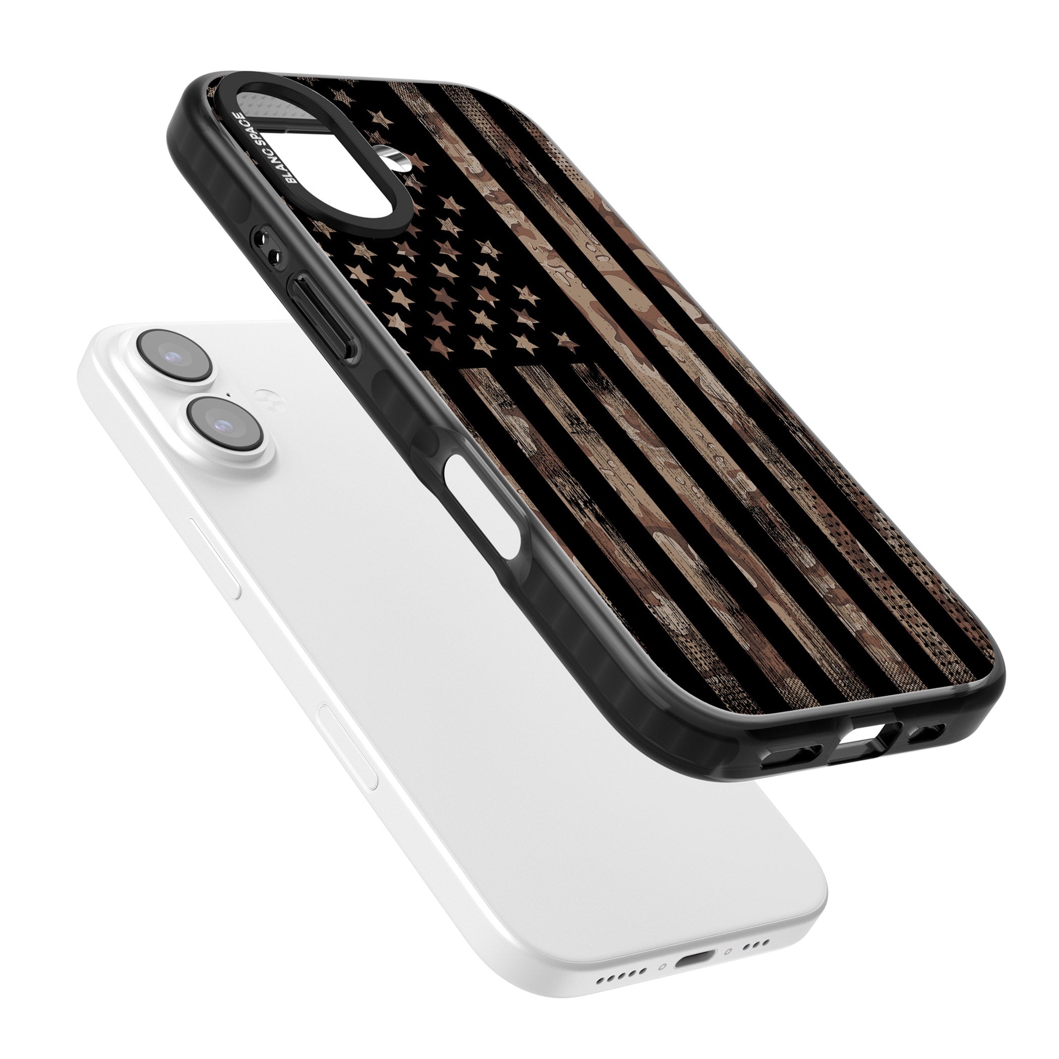 American Flag Camo iPhone 17 Impact Black Phone Case Colours