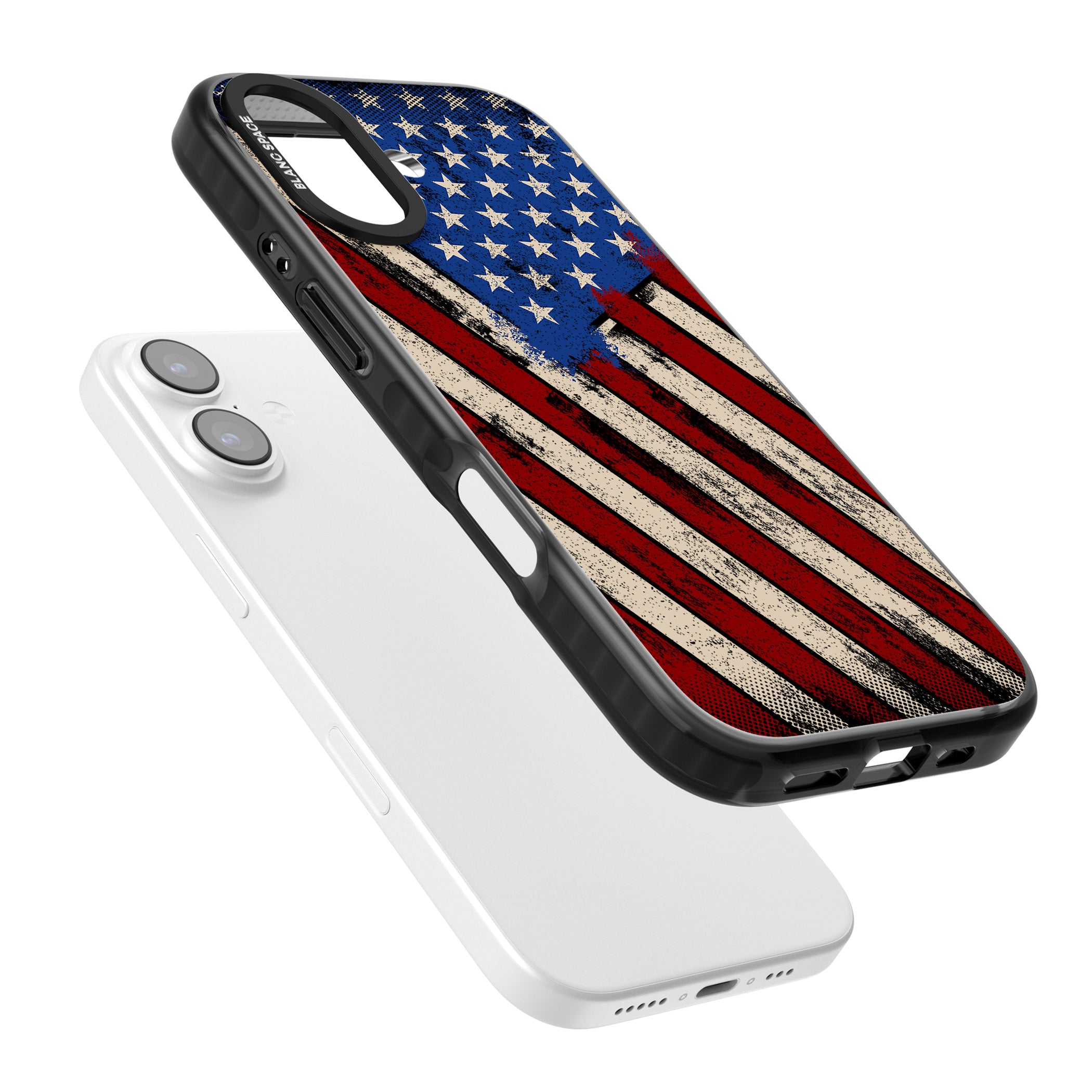 Distressed Us Flag iPhone 17 Impact Black Phone Case Colours