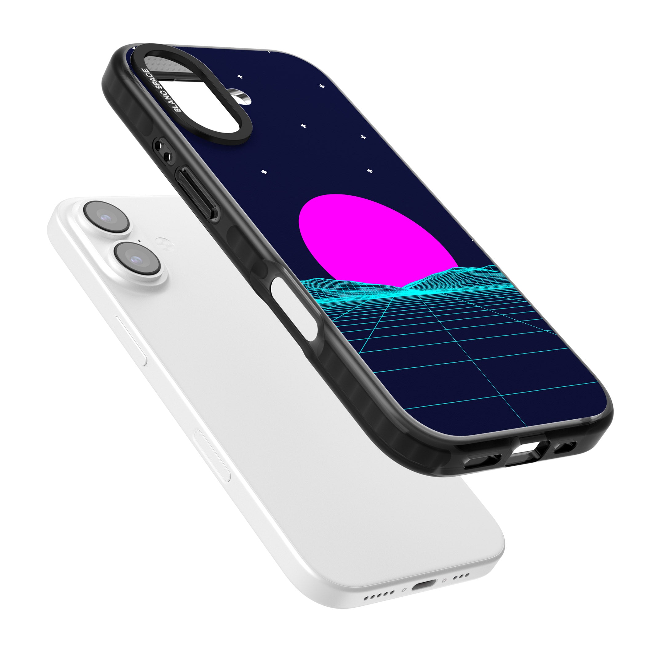 Miami Sunset Vaporwave iPhone 17 Impact Black Phone Case Colours