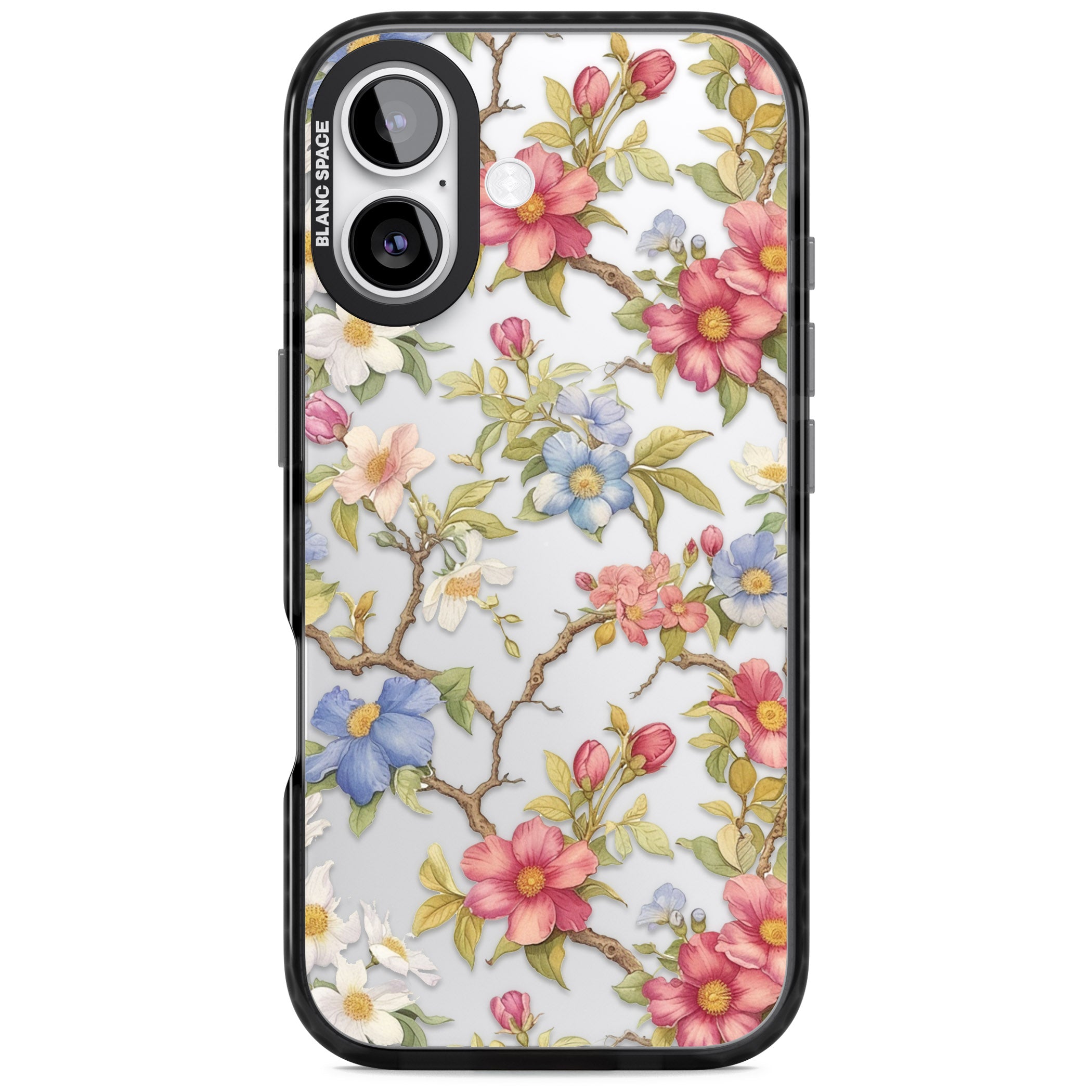 Vintage Vines & Flowers iPhone 17 Impact Black Phone Case