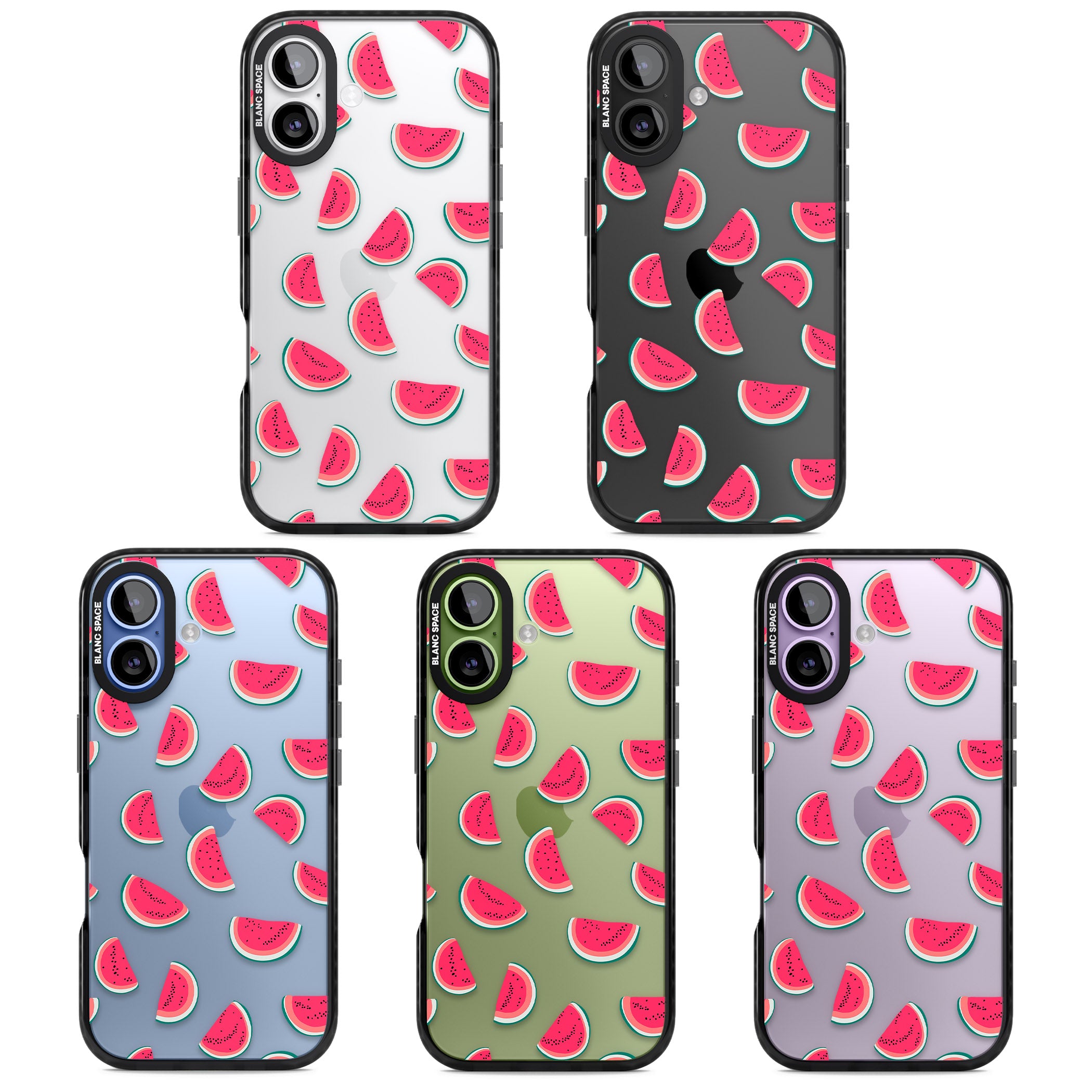 Watermelon Slices iPhone 17 Impact Black Phone Case APT Impact Protection