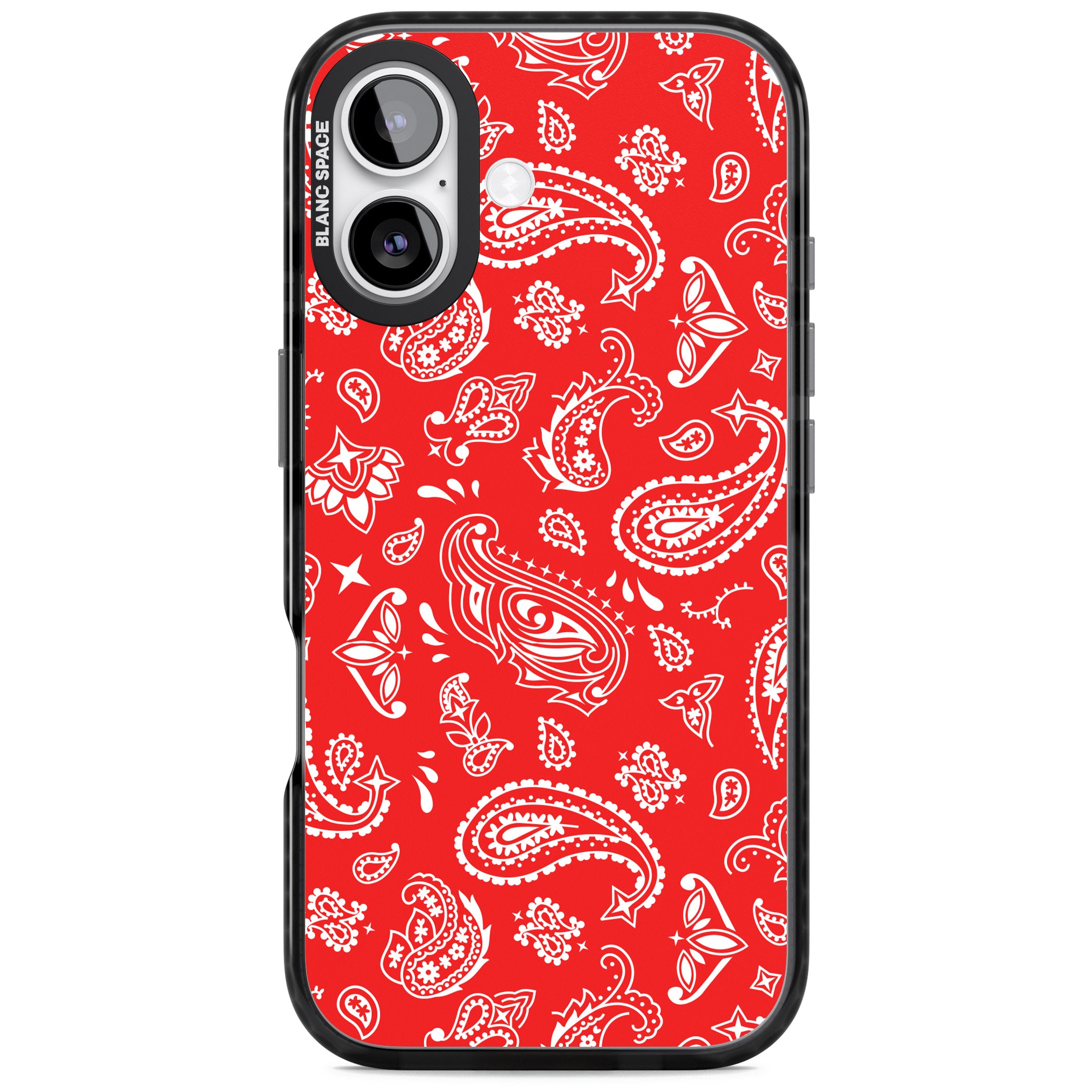 Red Bandana iPhone 17 Impact Black Phone Case