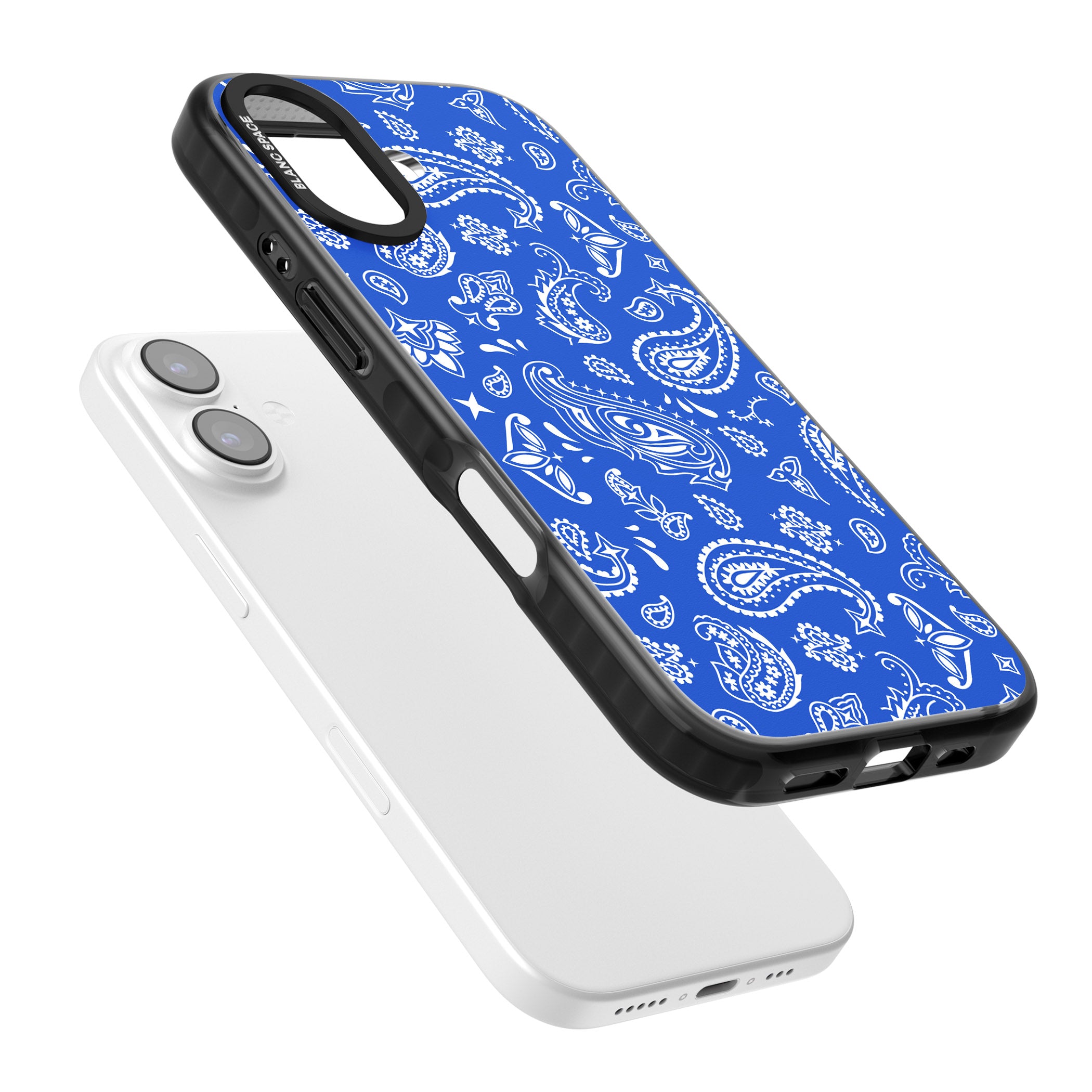 Blue Bandana iPhone 17 Impact Black Phone Case Colours