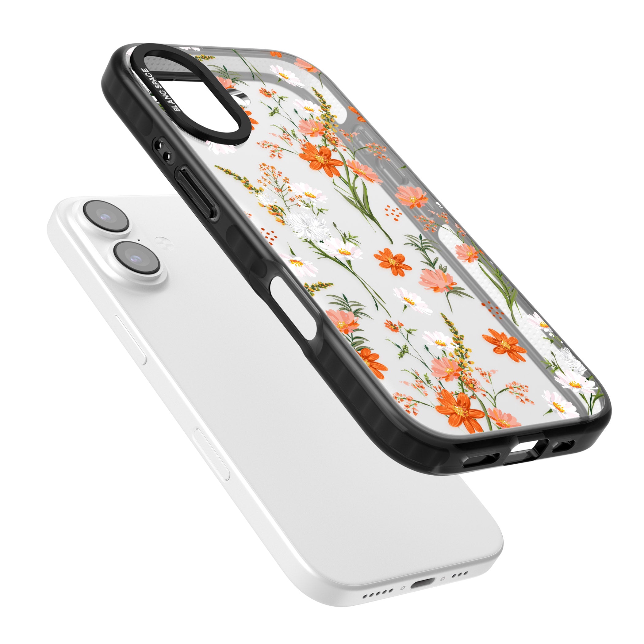 Sunset Wildflowers iPhone 17 Impact Black Phone Case Colours