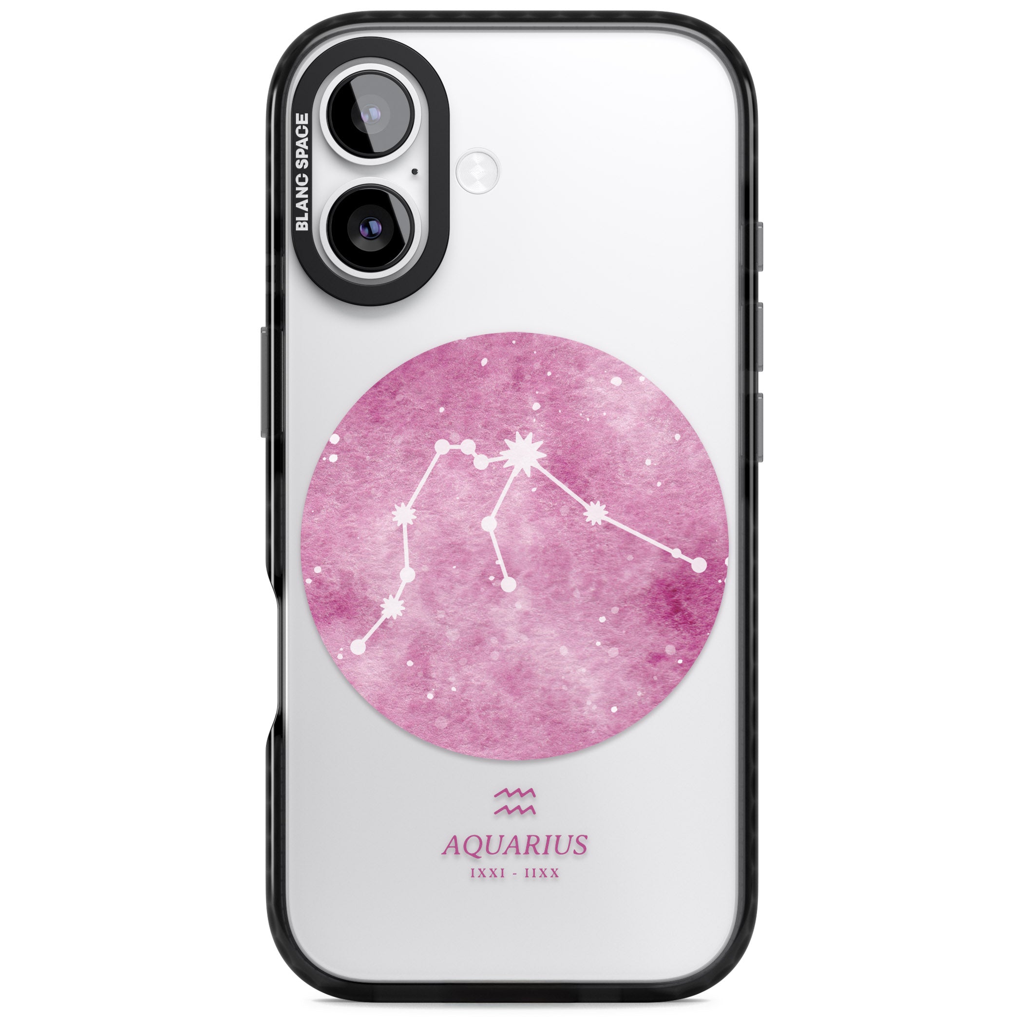 Aquarius Zodiac iPhone 17 Impact Black Phone Case