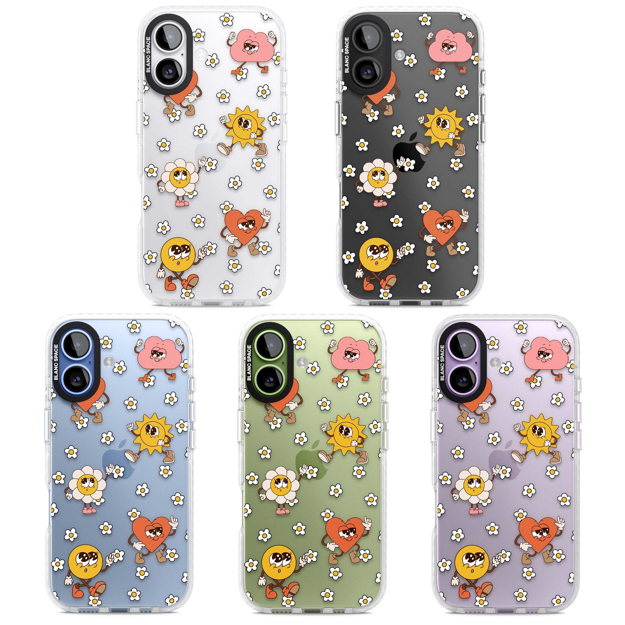Daisies & Friends iPhone 17 Impact Clear Phone Case APT Impact Protection