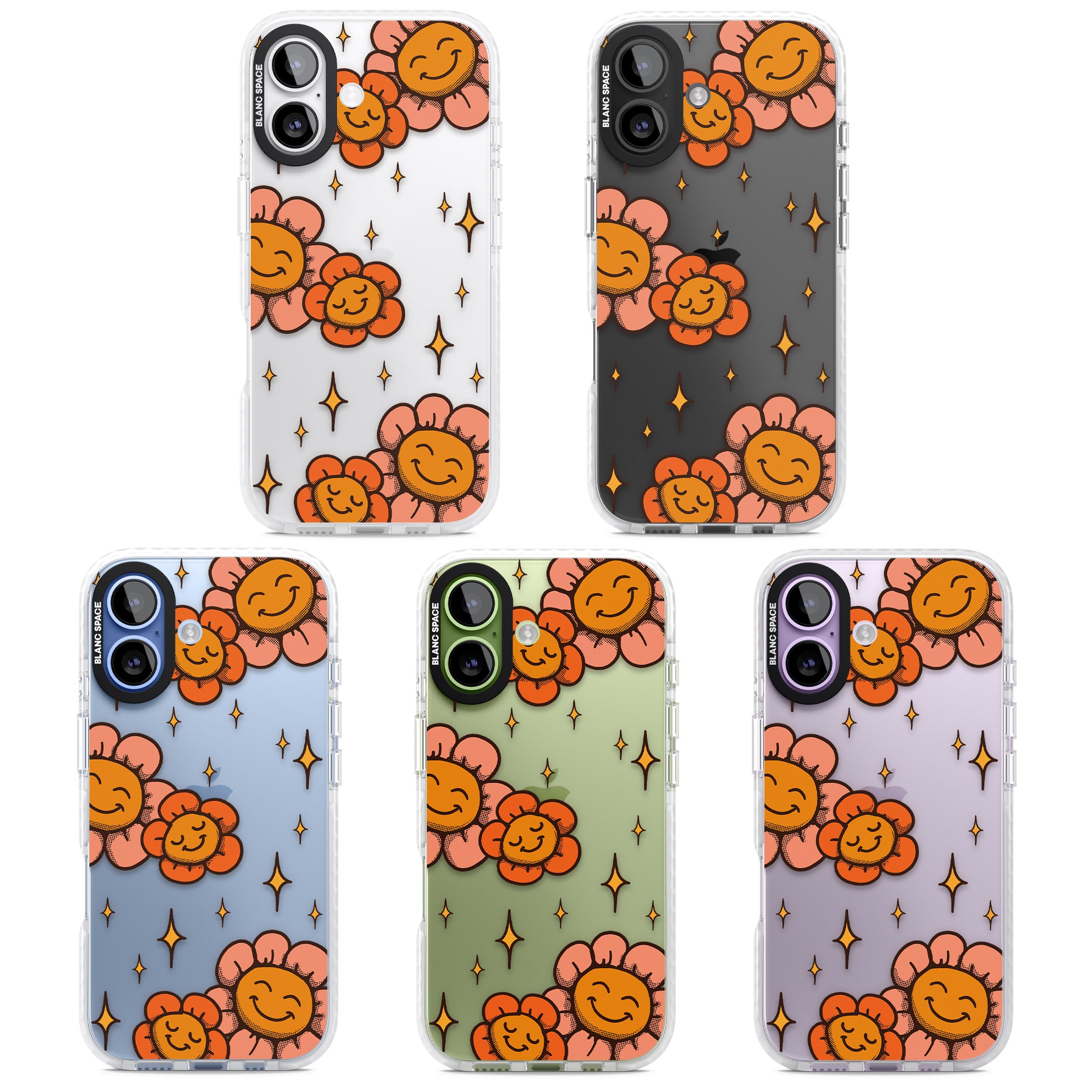 Mellow Flowers iPhone 17 Impact Clear Phone Case APT Impact Protection