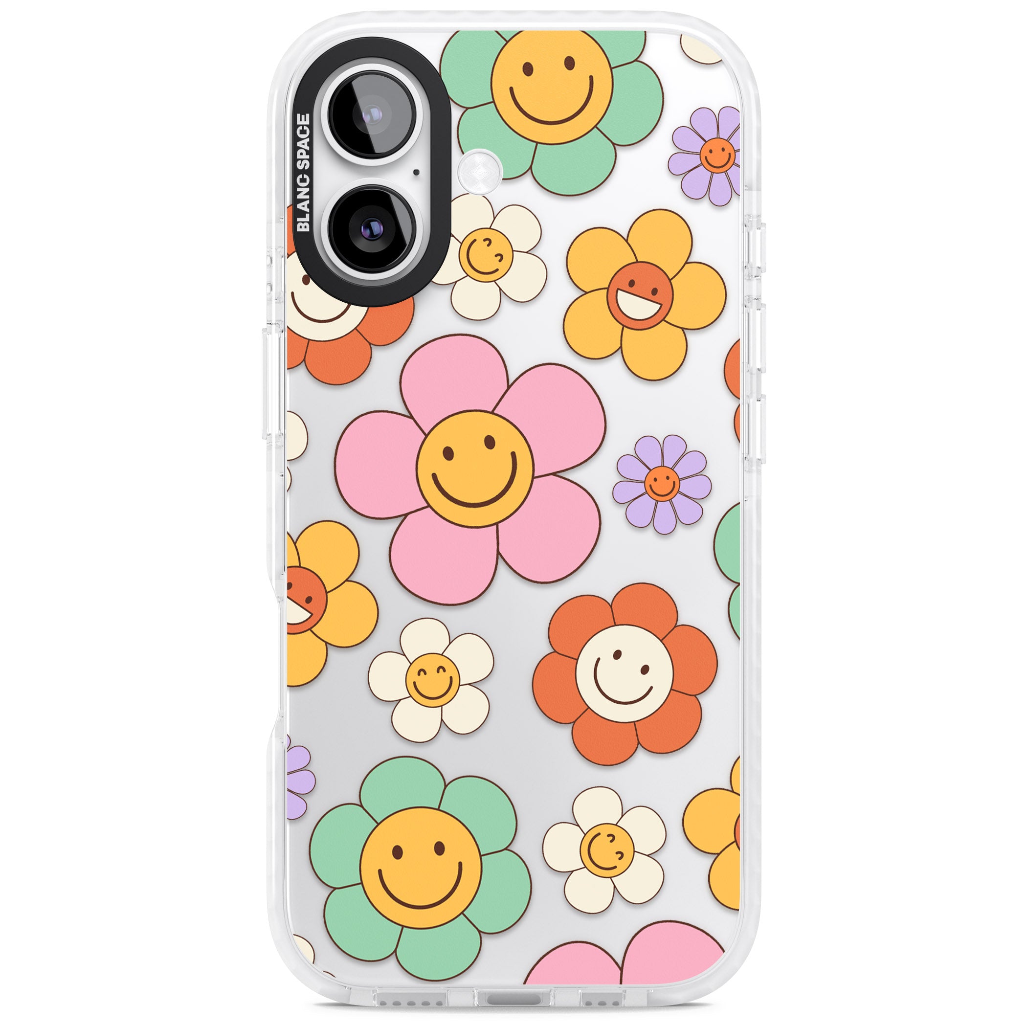 Happy Blossoms iPhone 17 Impact Clear Phone Case