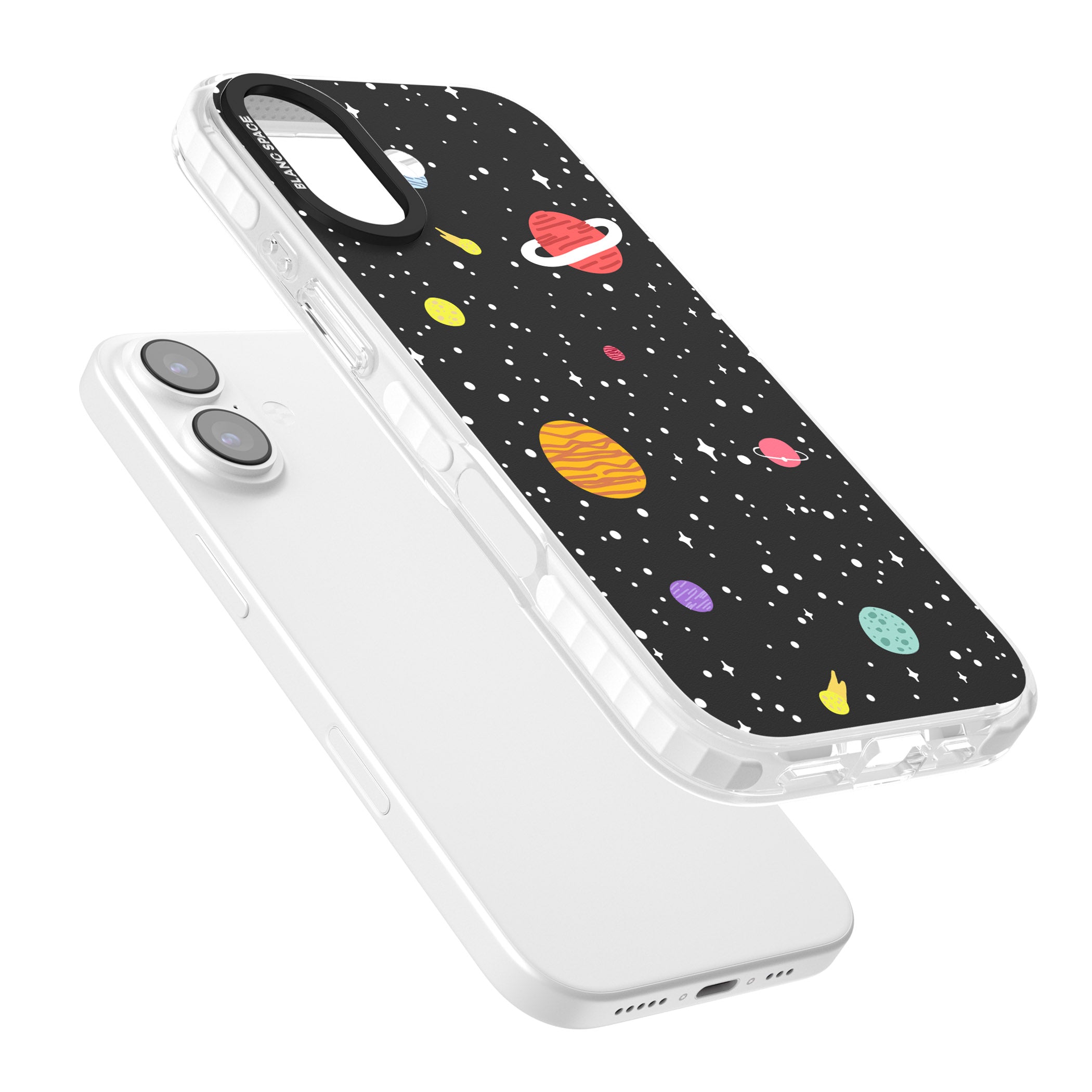 Cute Cartoon Planets iPhone 17 Impact Clear Phone Case Colours