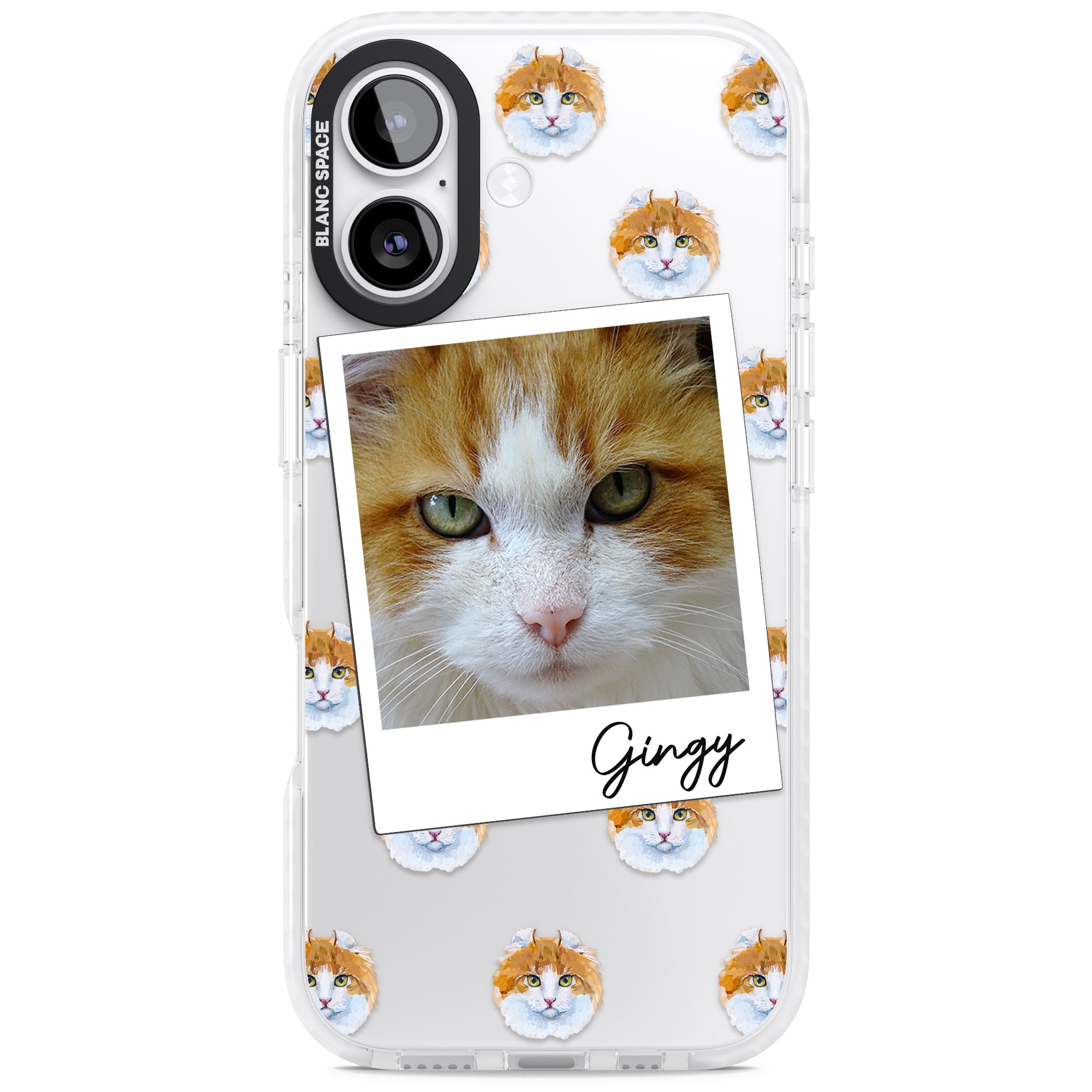 Personalised American Curl Photo iPhone 17 Impact Clear Phone Case