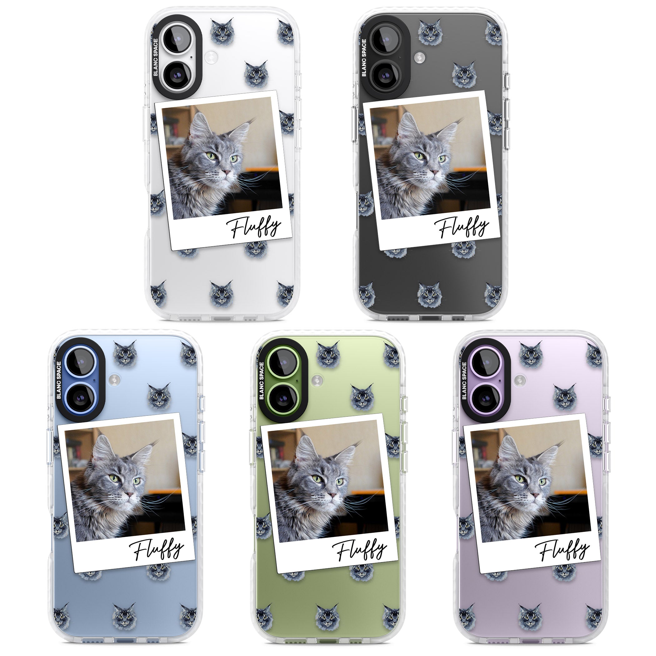 Personalised Maine Coon Photo iPhone 17 Impact Clear Phone Case APT Impact Protection