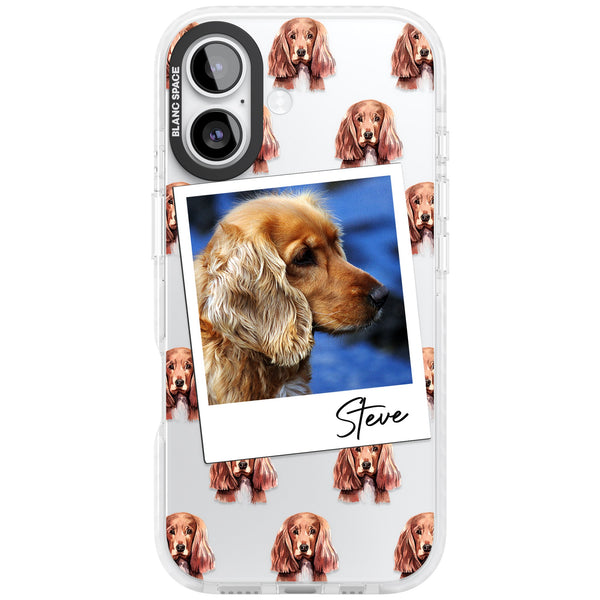 Personalised Cocker Spaniel Instant Camera Photo