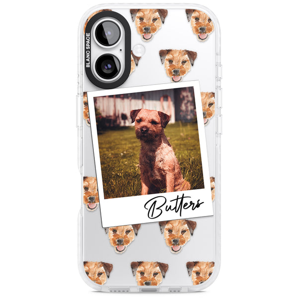 Personalised Border Terrier Instant Camera Photo