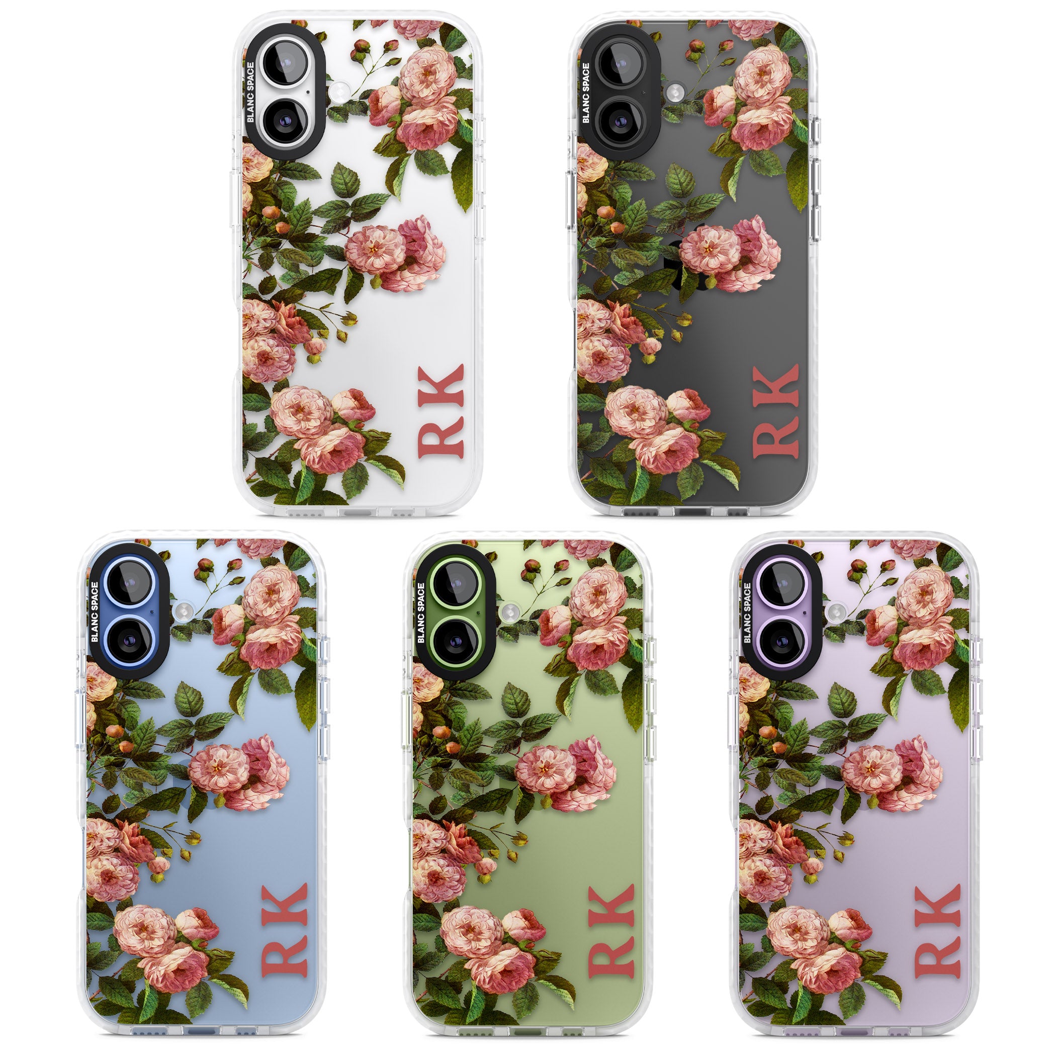 Personalised Vintage Floral Garden iPhone 17 Impact Clear Phone Case APT Impact Protection