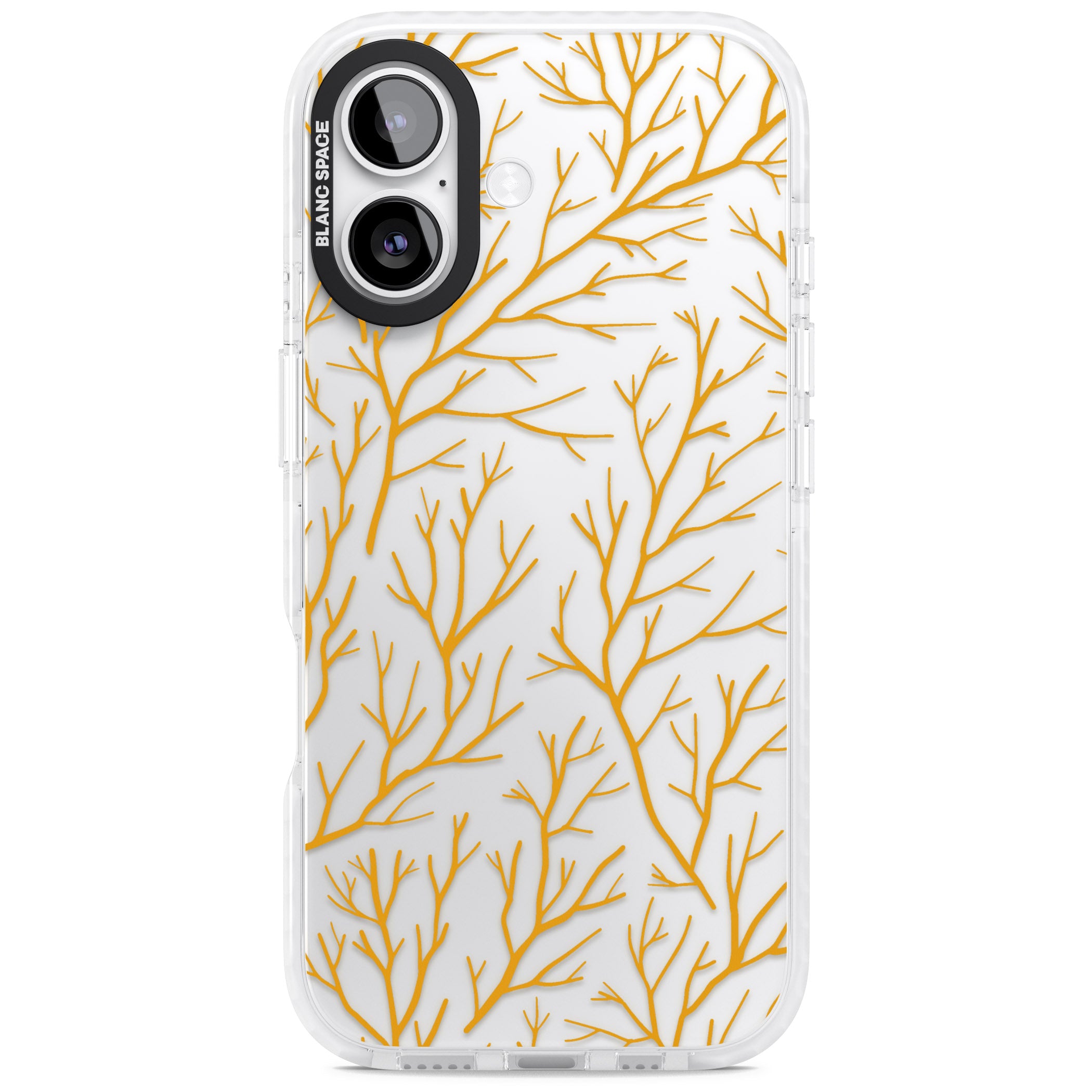 Personalised Bramble Branches iPhone 17 Impact Clear Phone Case