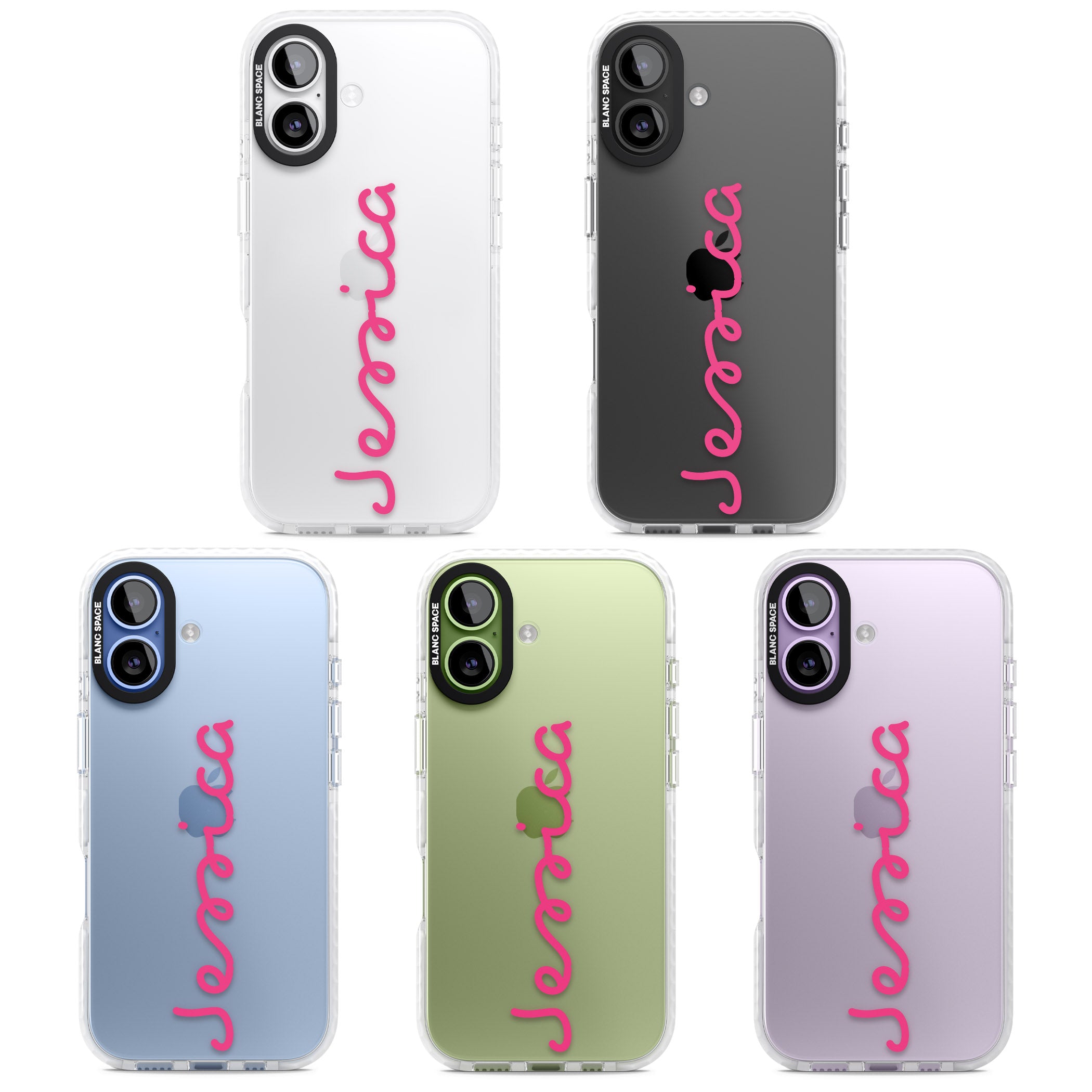 Personalised Summer Name iPhone 17 Impact Clear Phone Case APT Impact Protection
