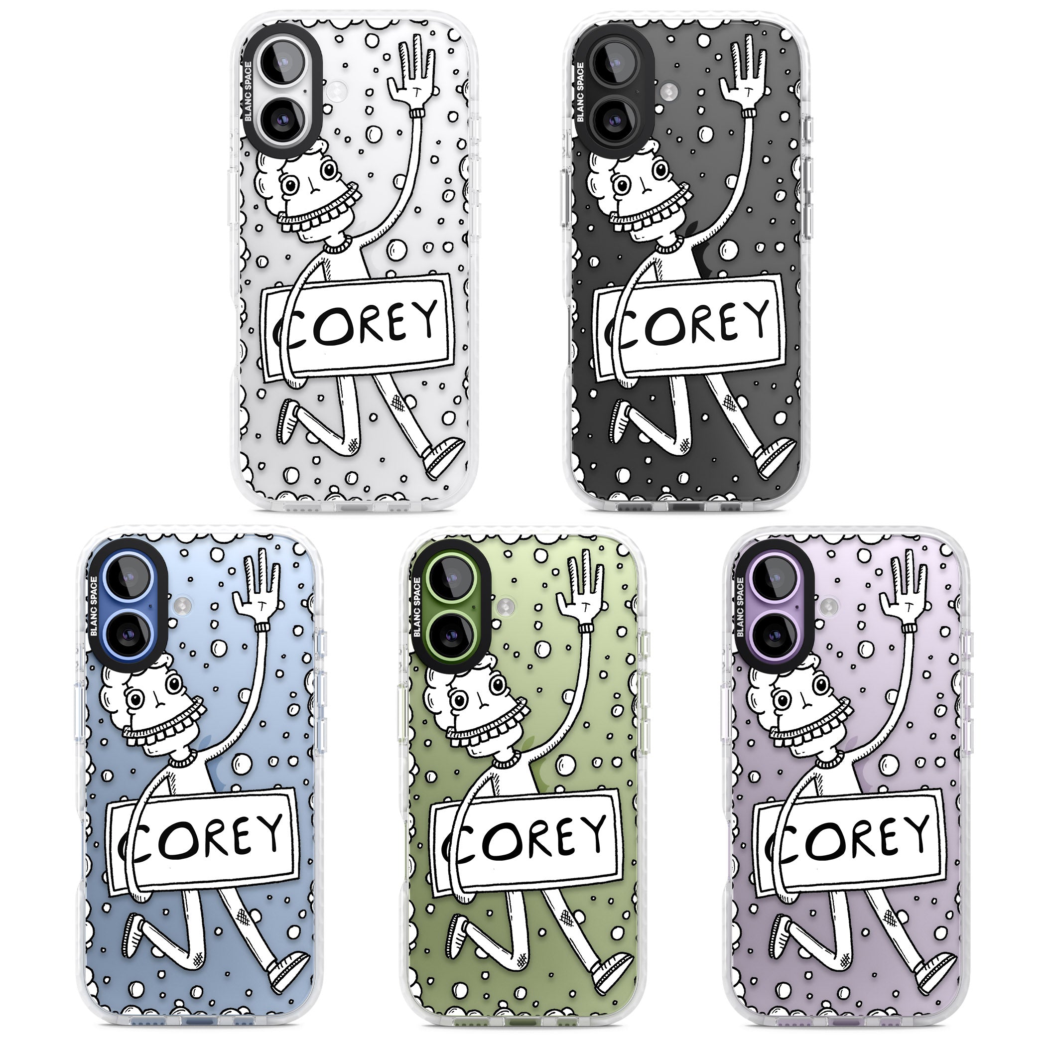 Personalised Banner Boy iPhone 17 Impact Clear Phone Case APT Impact Protection