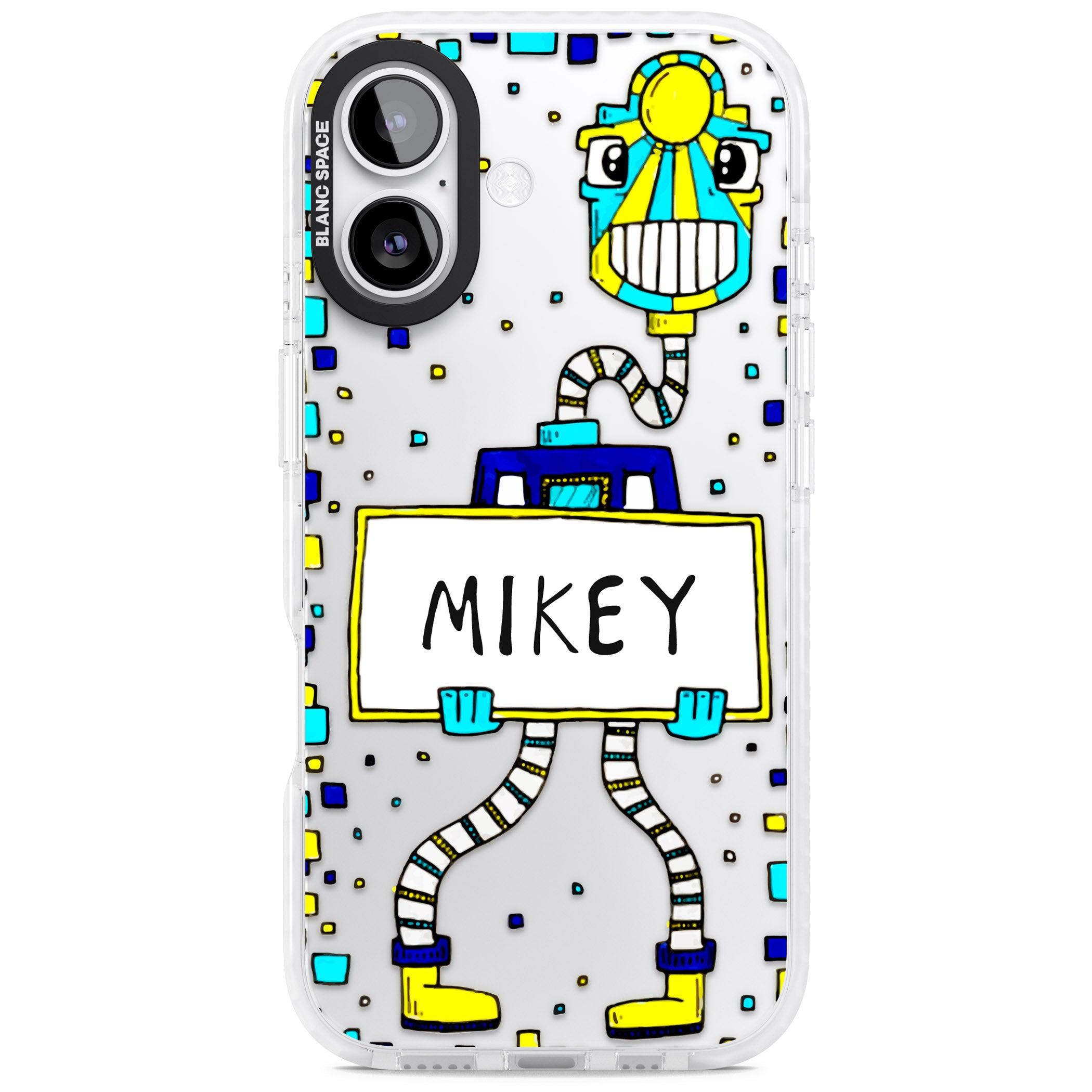 Personalised Tubes Guy iPhone 17 Impact Clear Phone Case