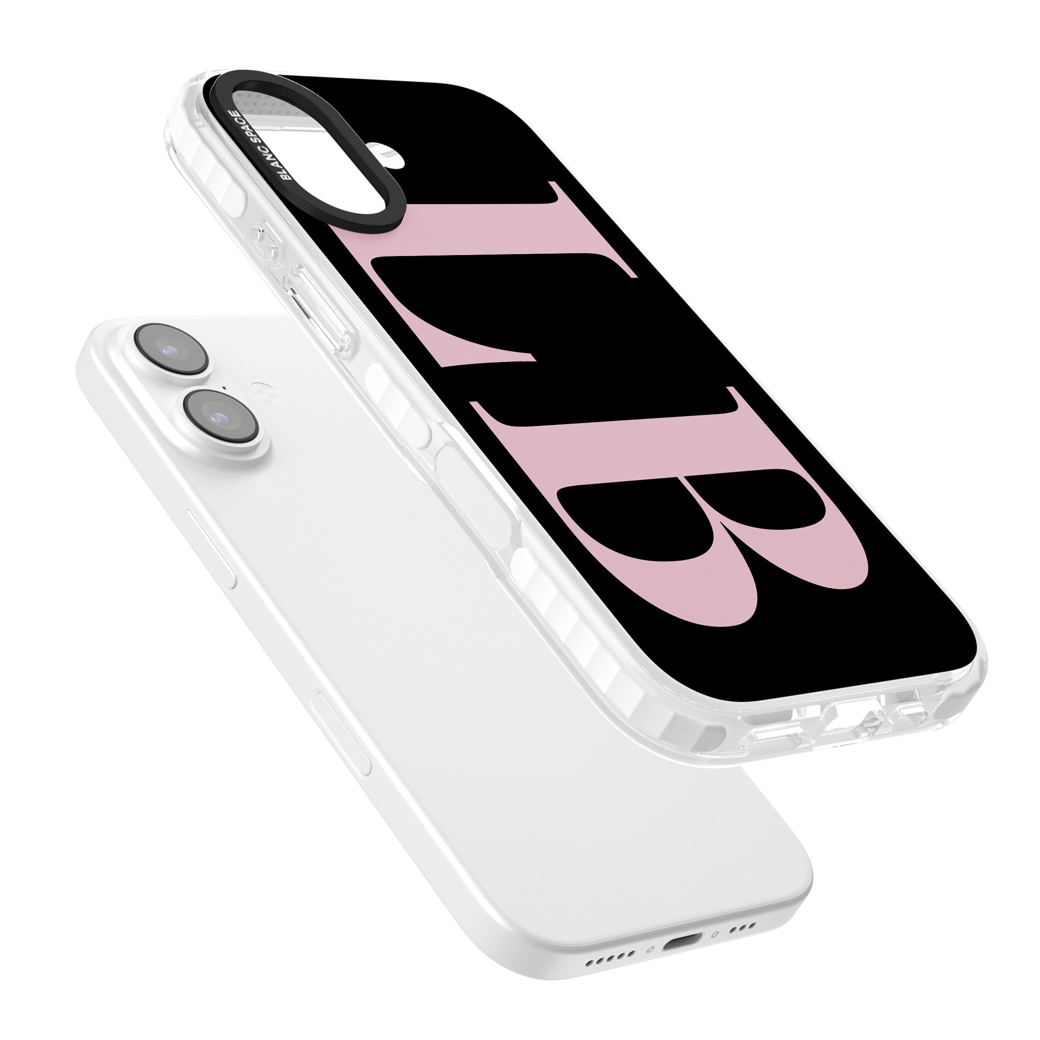 Personalised Pink & Black Green Letters iPhone 17 Impact Clear Phone Case Colours