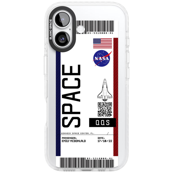 Personalised Nasa Boarding Pass (Light)