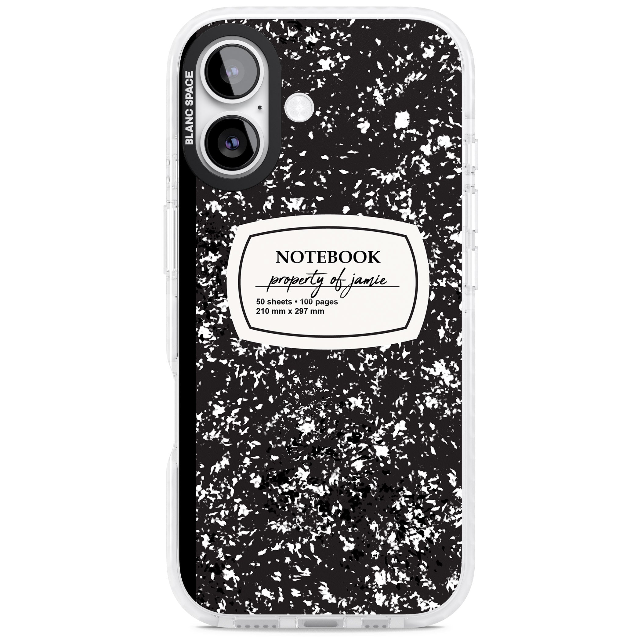 Personalised Classic Composition iPhone 17 Impact Clear Phone Case