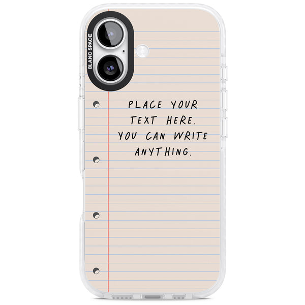 Personalised Lined Paper