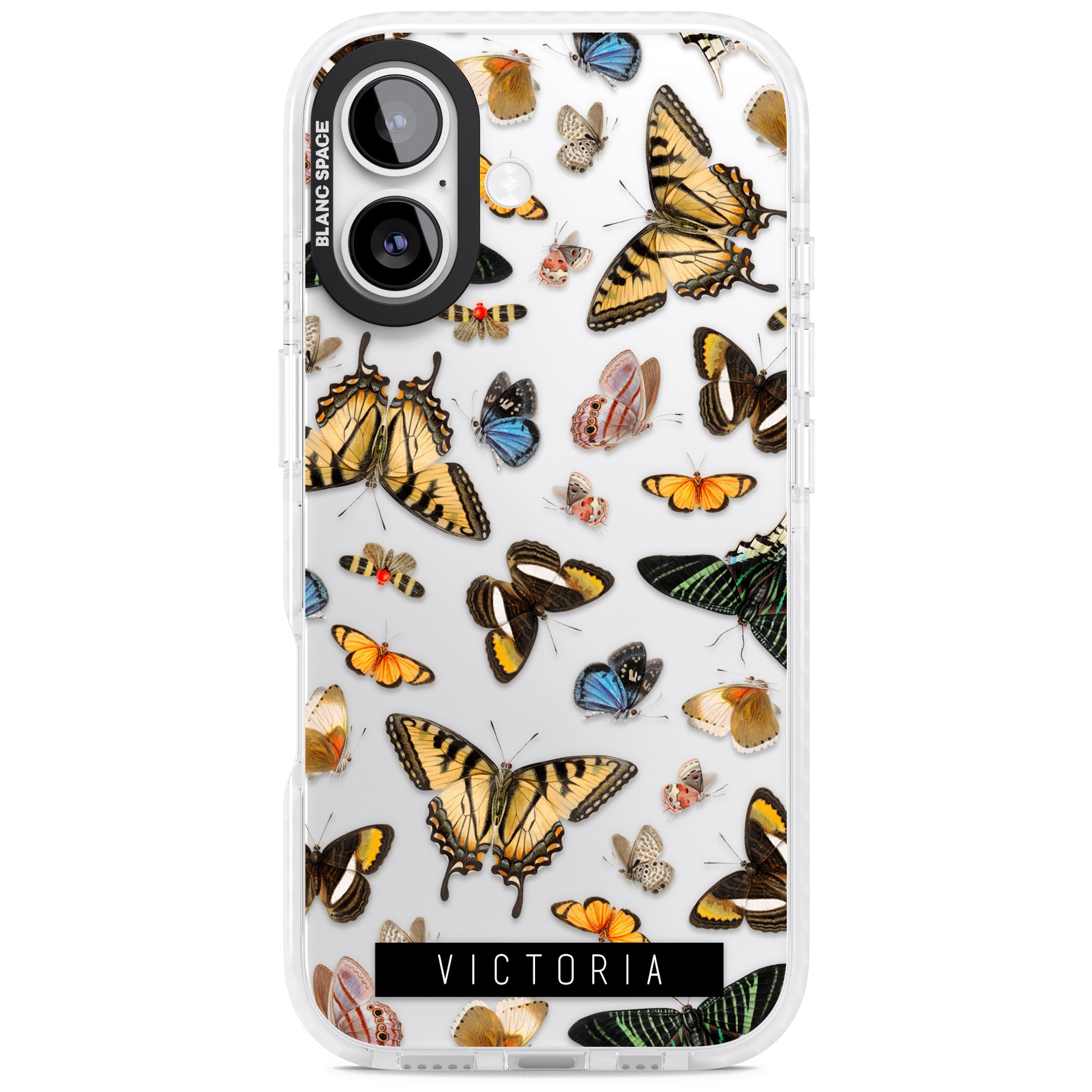 Personalised Butterfly Archive iPhone 17 Impact Clear Phone Case