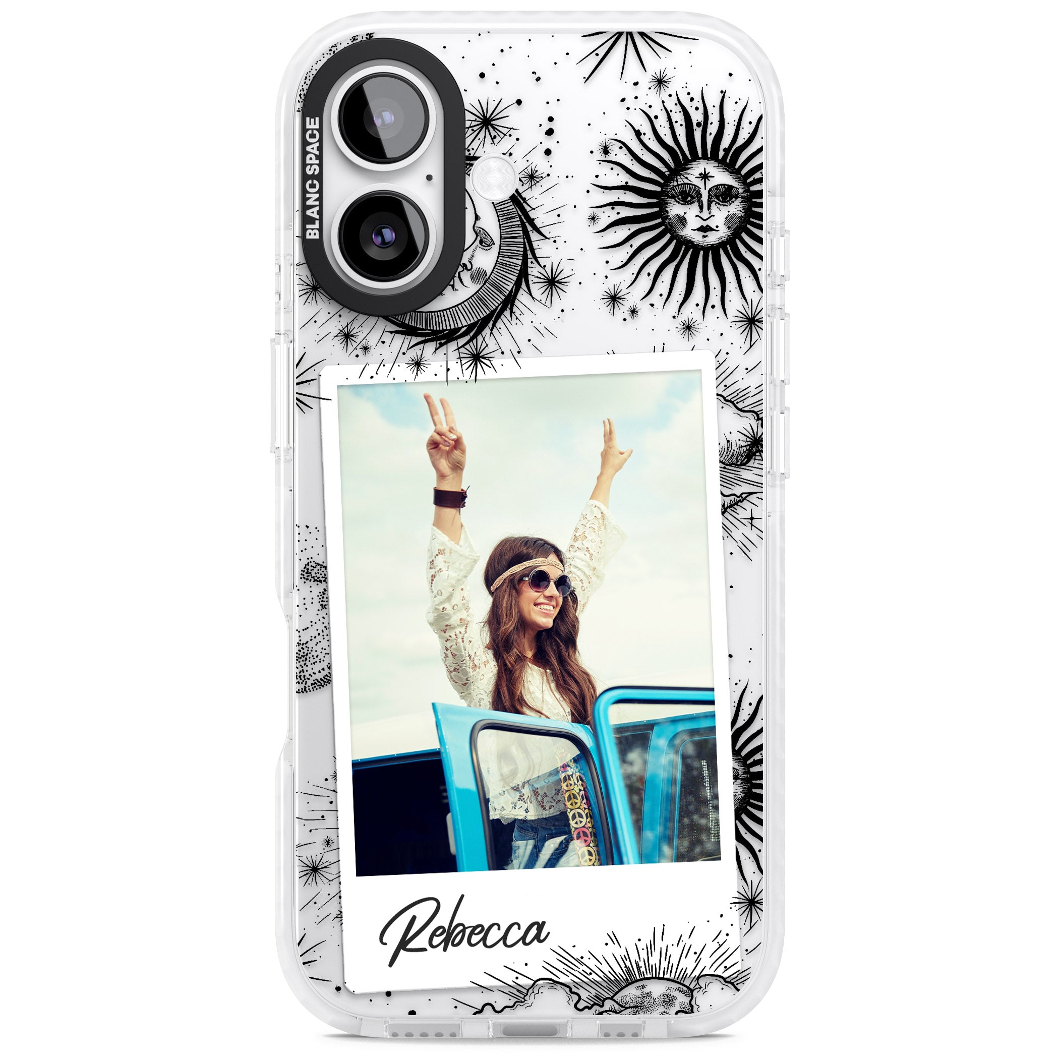 Personalised Astrology Instant Photo iPhone 17 Impact Clear Phone Case