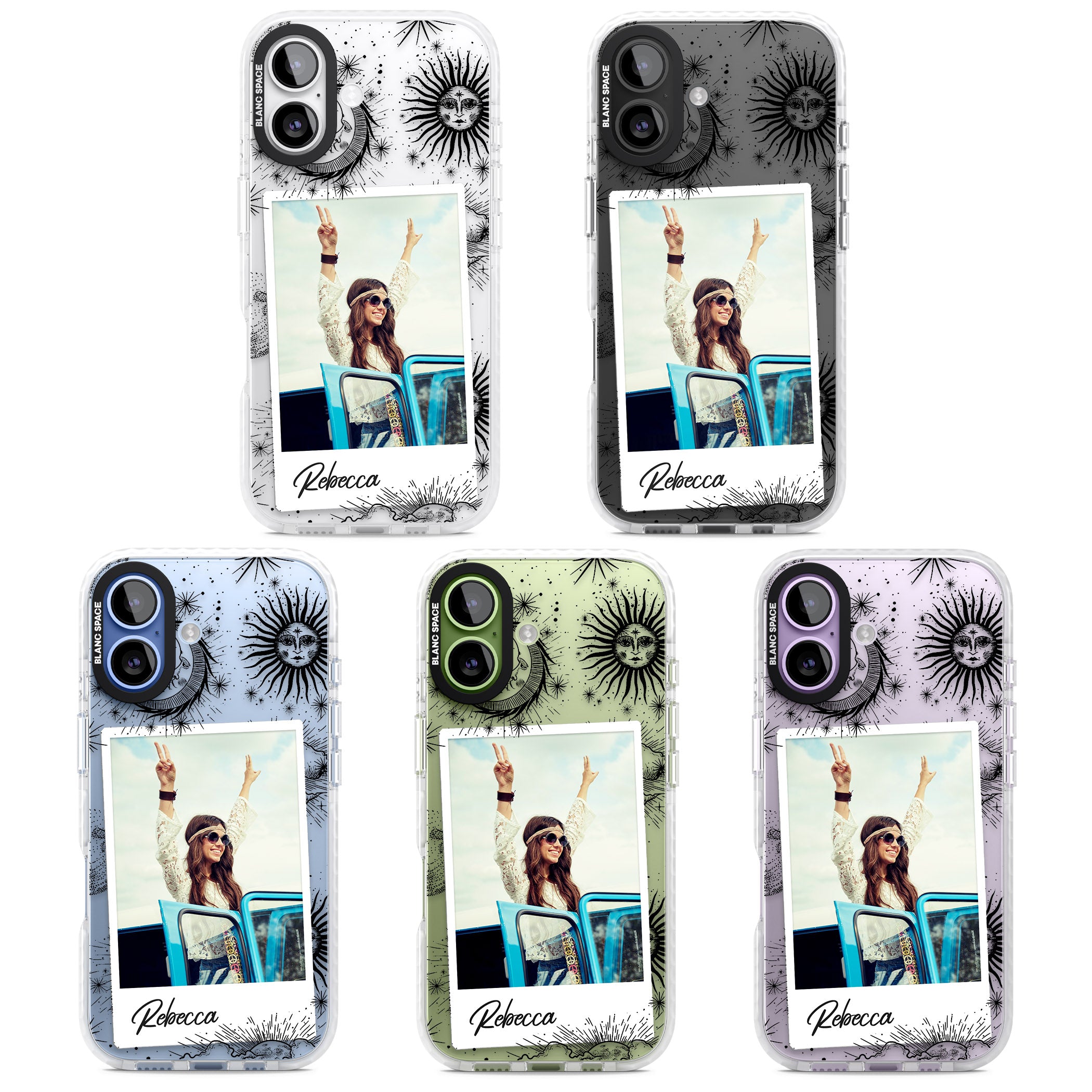 Personalised Astrology Instant Photo iPhone 17 Impact Clear Phone Case APT Impact Protection