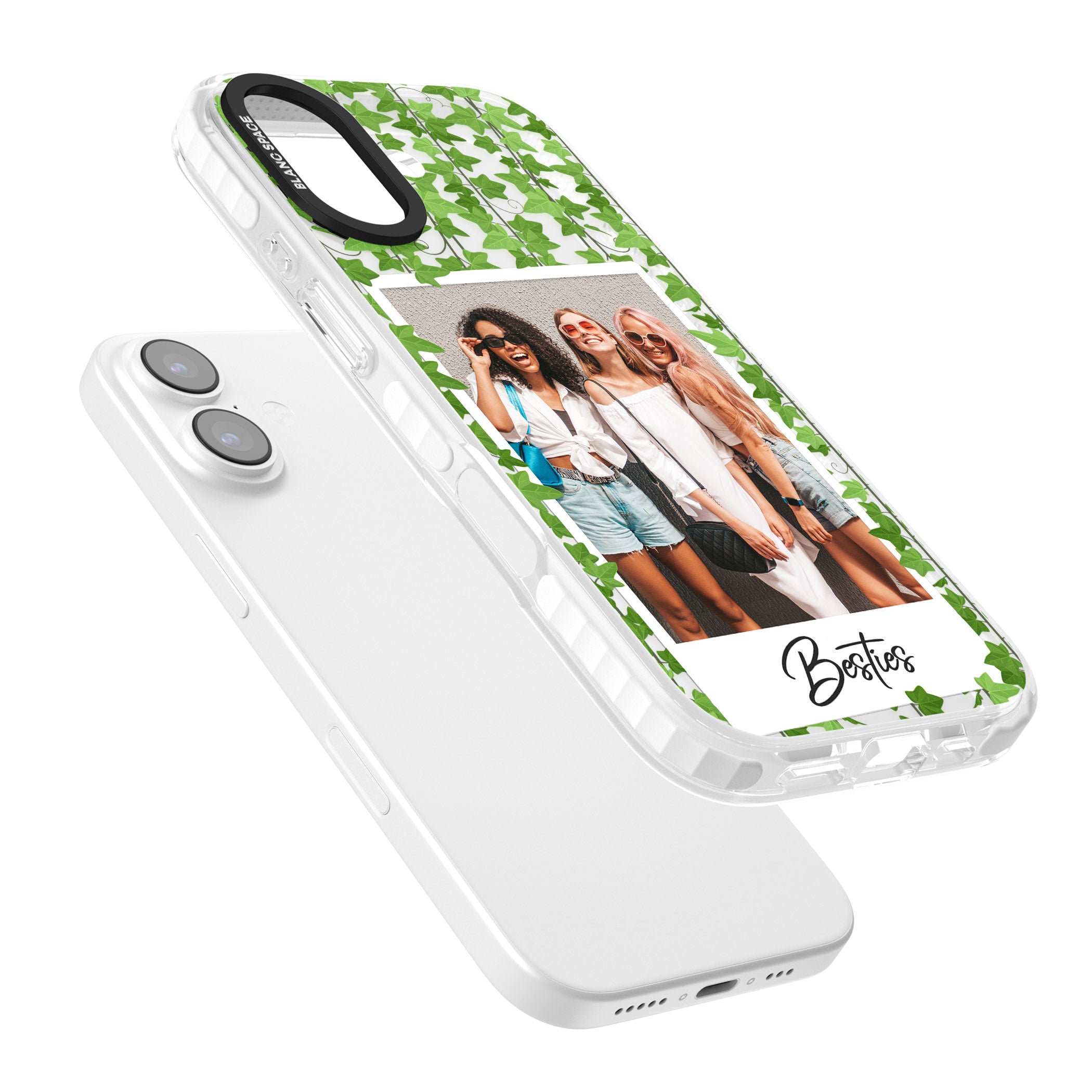 Personalised Ivy Vine Instant Photo iPhone 17 Impact Clear Phone Case Colours