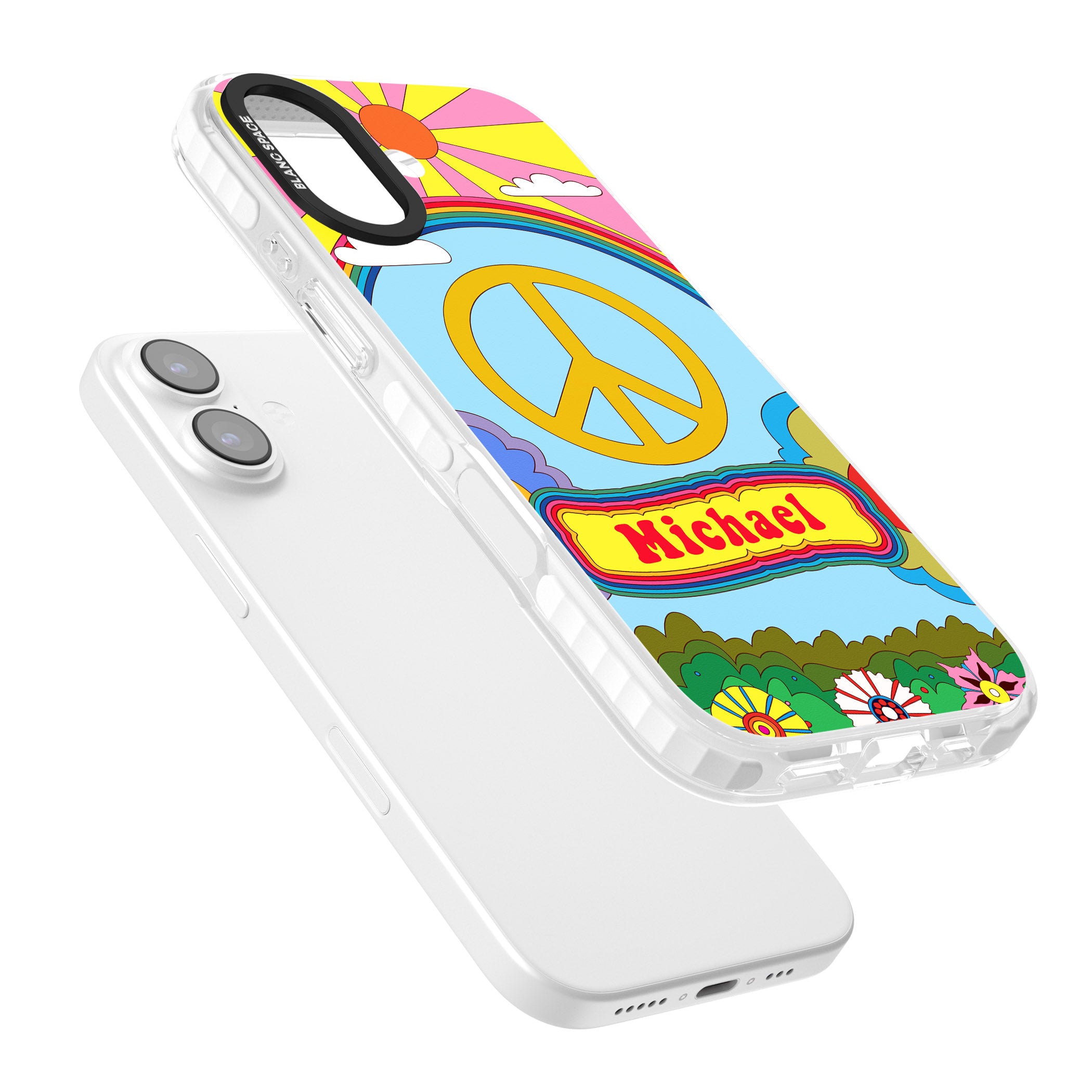 Personalised Happy Days iPhone 17 Impact Clear Phone Case Colours