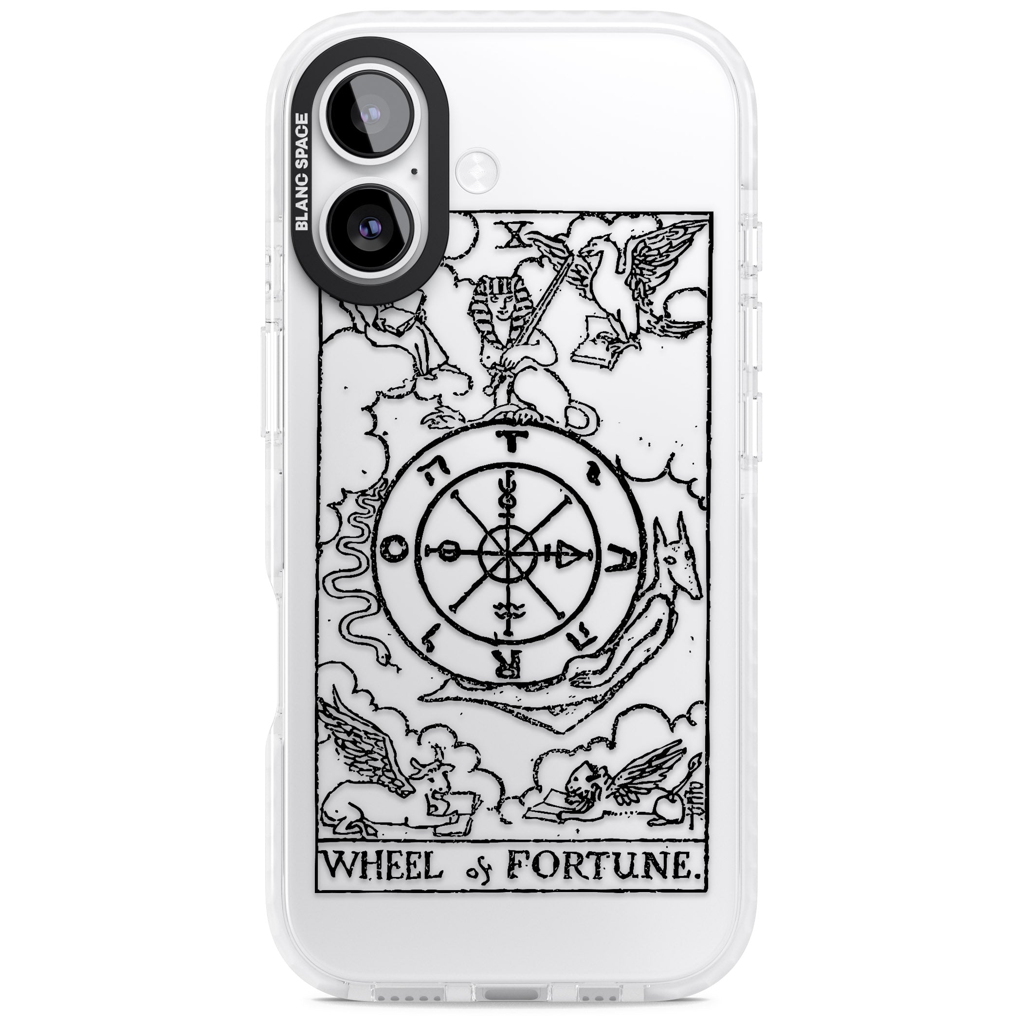 Personalised Wheel Of Fortune Tarot Transparent iPhone 17 Impact Clear Phone Case