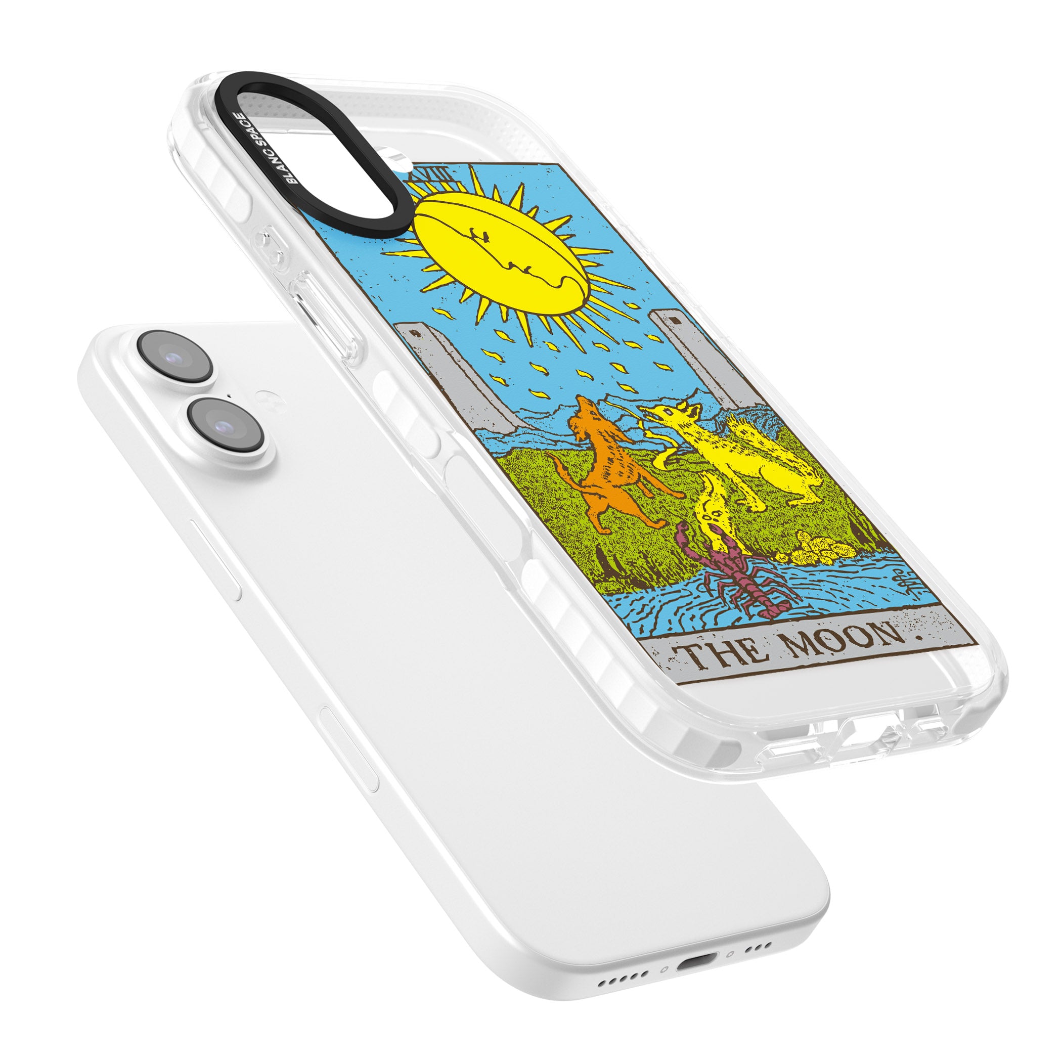 Personalised The Moon Tarot Card (Color) iPhone 17 Impact Clear Phone Case Colours
