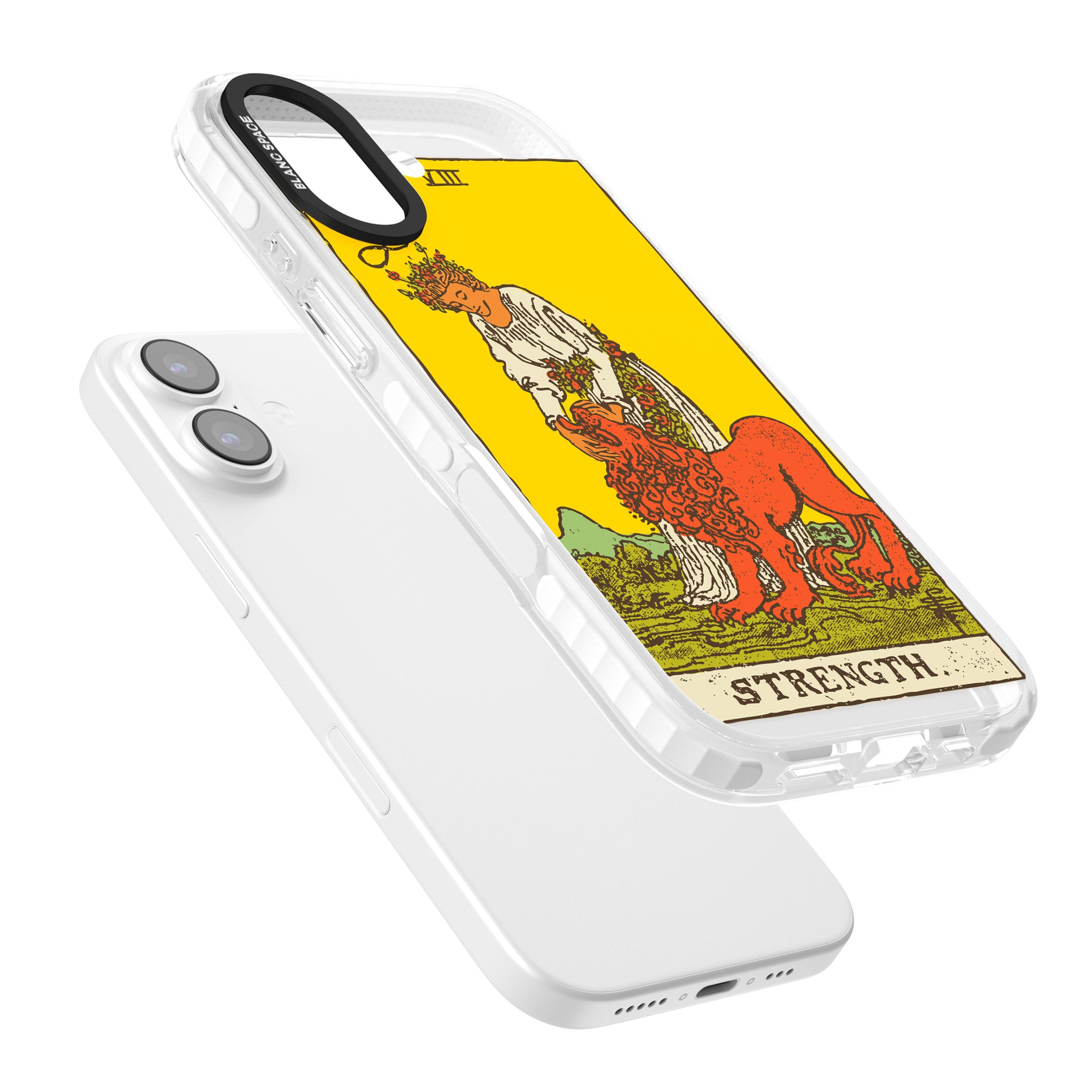 Personalised Strength Tarot Card (Color) iPhone 17 Impact Clear Phone Case Colours