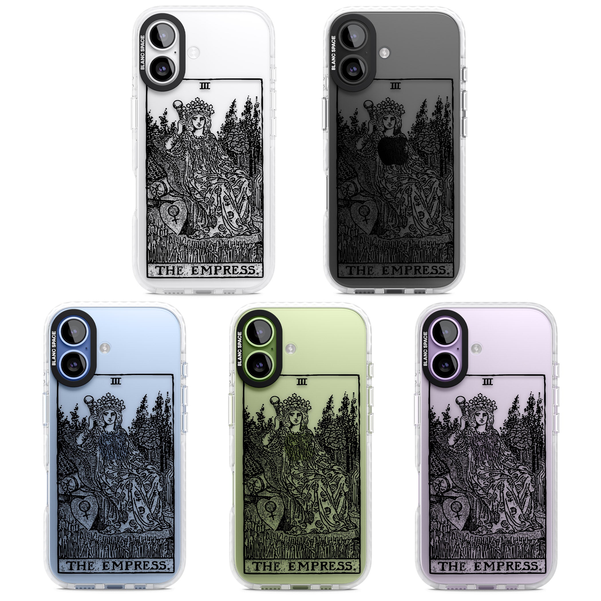 Personalised The Empress Tarot Card (Clear) iPhone 17 Impact Clear Phone Case APT Impact Protection