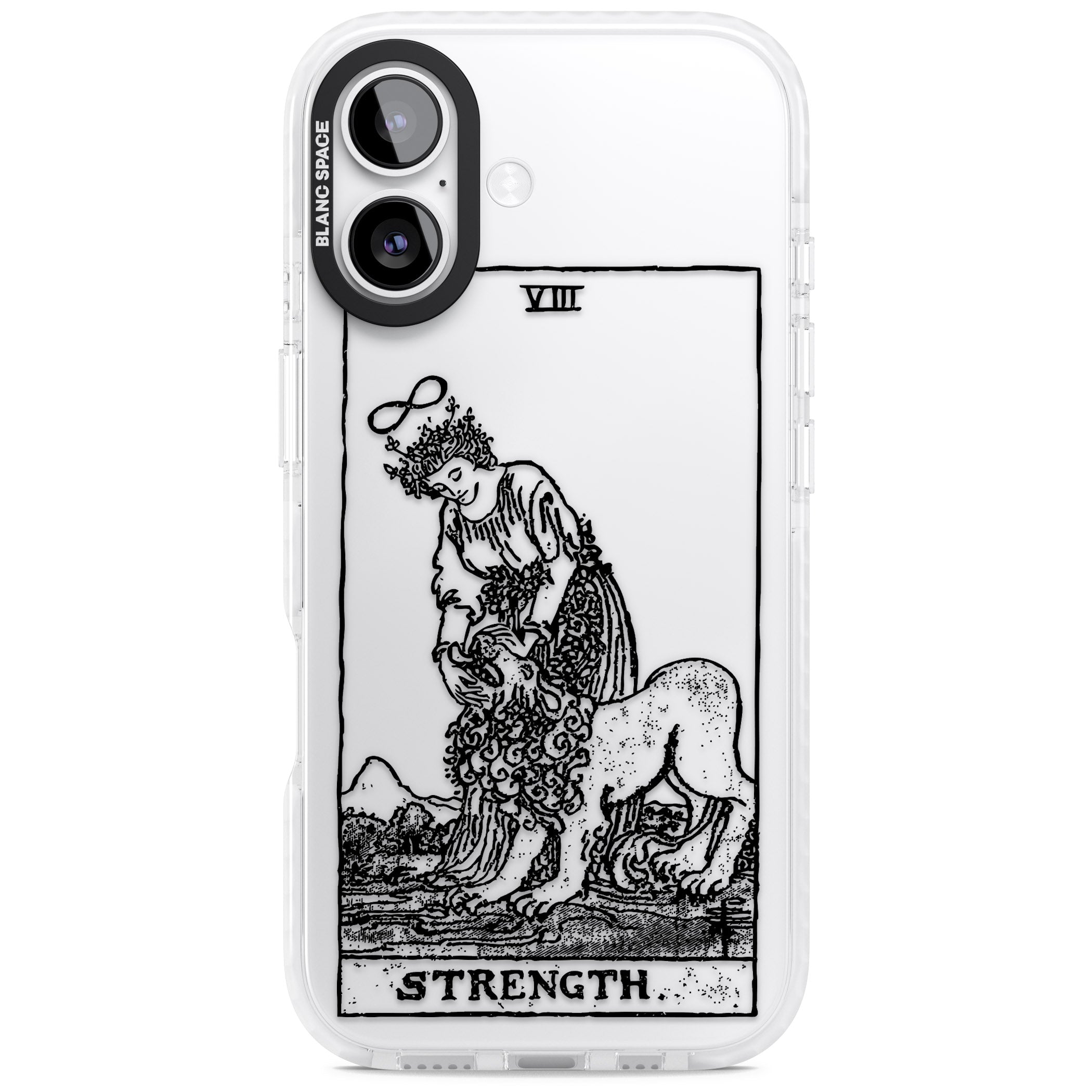 Personalised Strength Tarot Card (Clear) iPhone 17 Impact Clear Phone Case