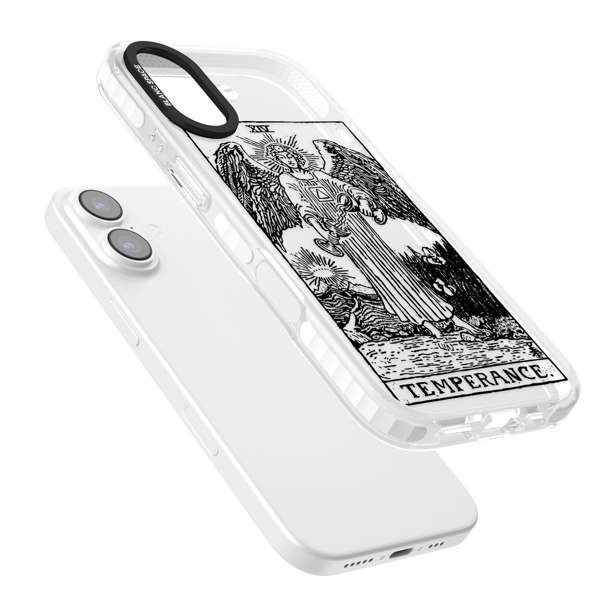 Personalised Temperance Tarot Card (Clear) iPhone 17 Impact Clear Phone Case Colours
