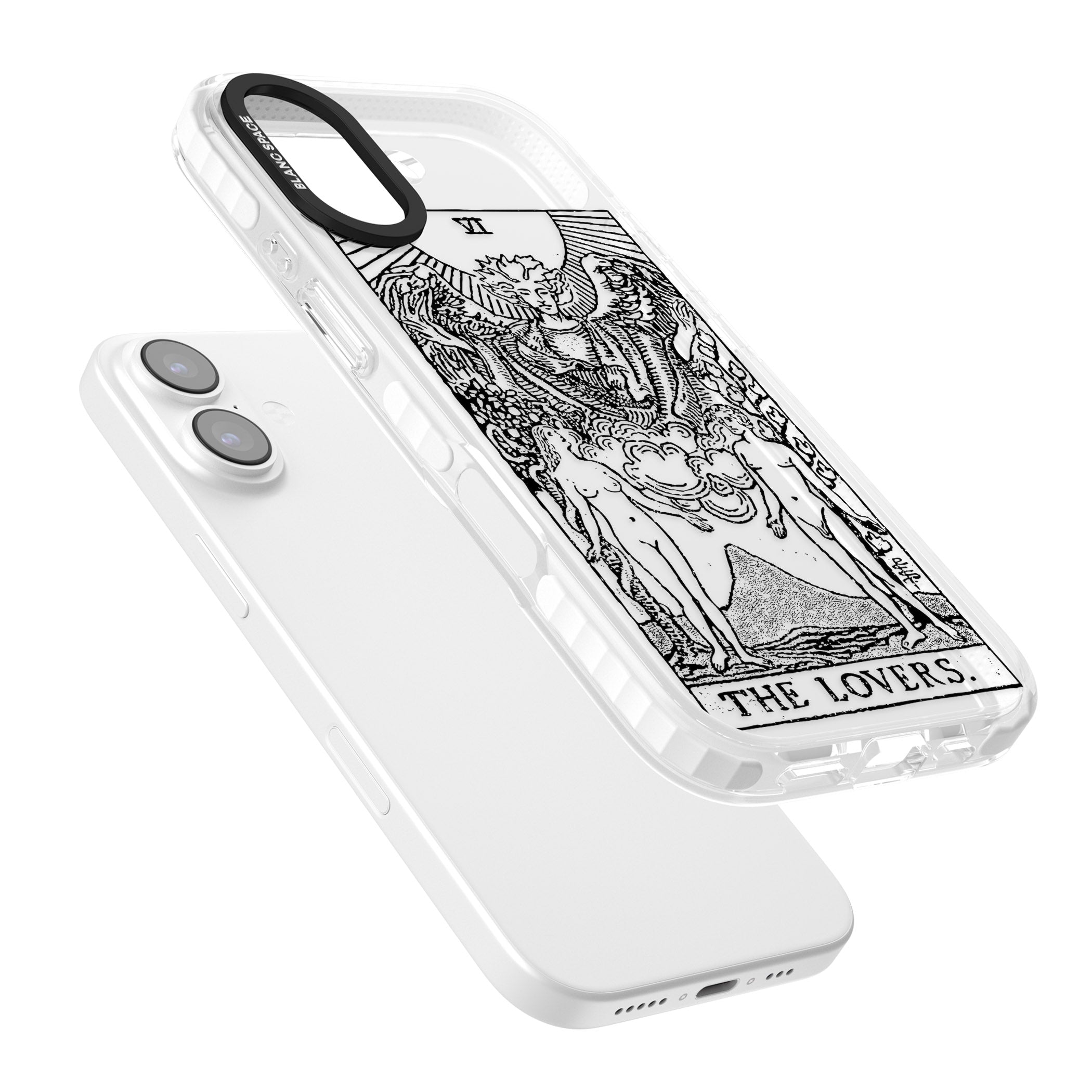 Personalised The Lovers Tarot Card (Clear) iPhone 17 Impact Clear Phone Case Colours