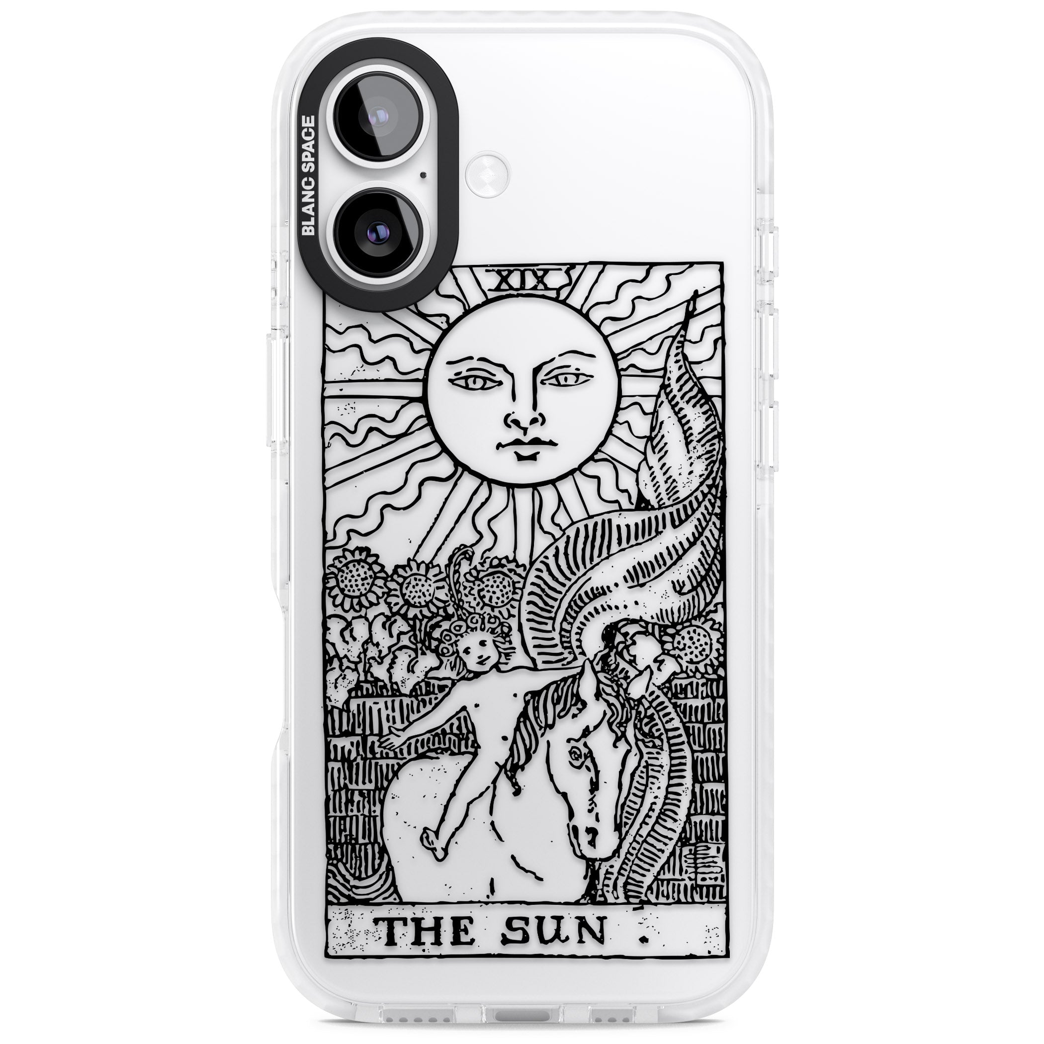 Personalised The Sun Tarot Card (Clear) iPhone 17 Impact Clear Phone Case
