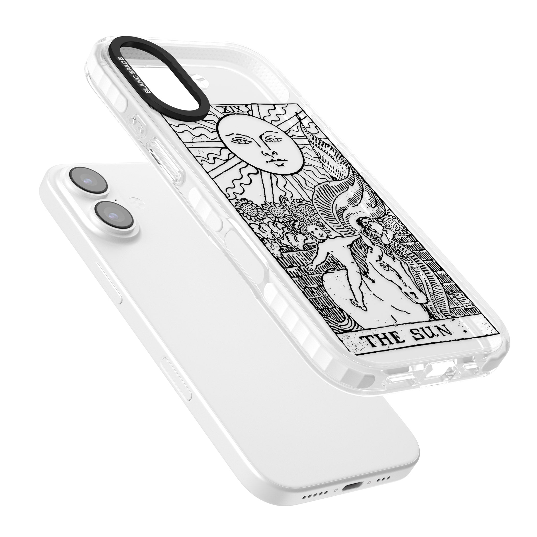 Personalised The Sun Tarot Card (Clear) iPhone 17 Impact Clear Phone Case Colours