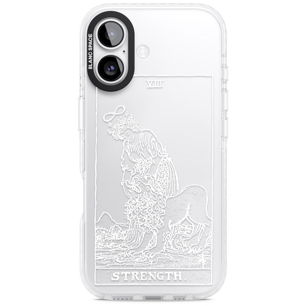 Personalised Strength Tarot Card (White)