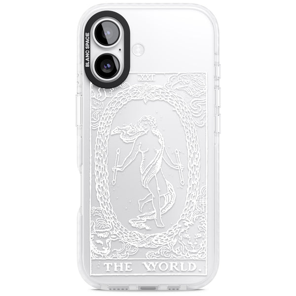Personalised The World Tarot Card (White)
