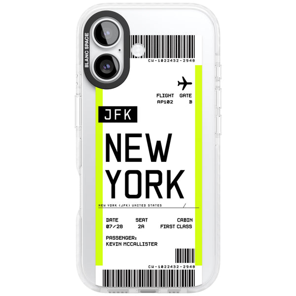 Personalised New York Boarding Pass