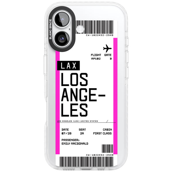 Personalised Los Angeles Boarding Pass
