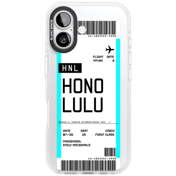 Personalised Honolulu Boarding Pass