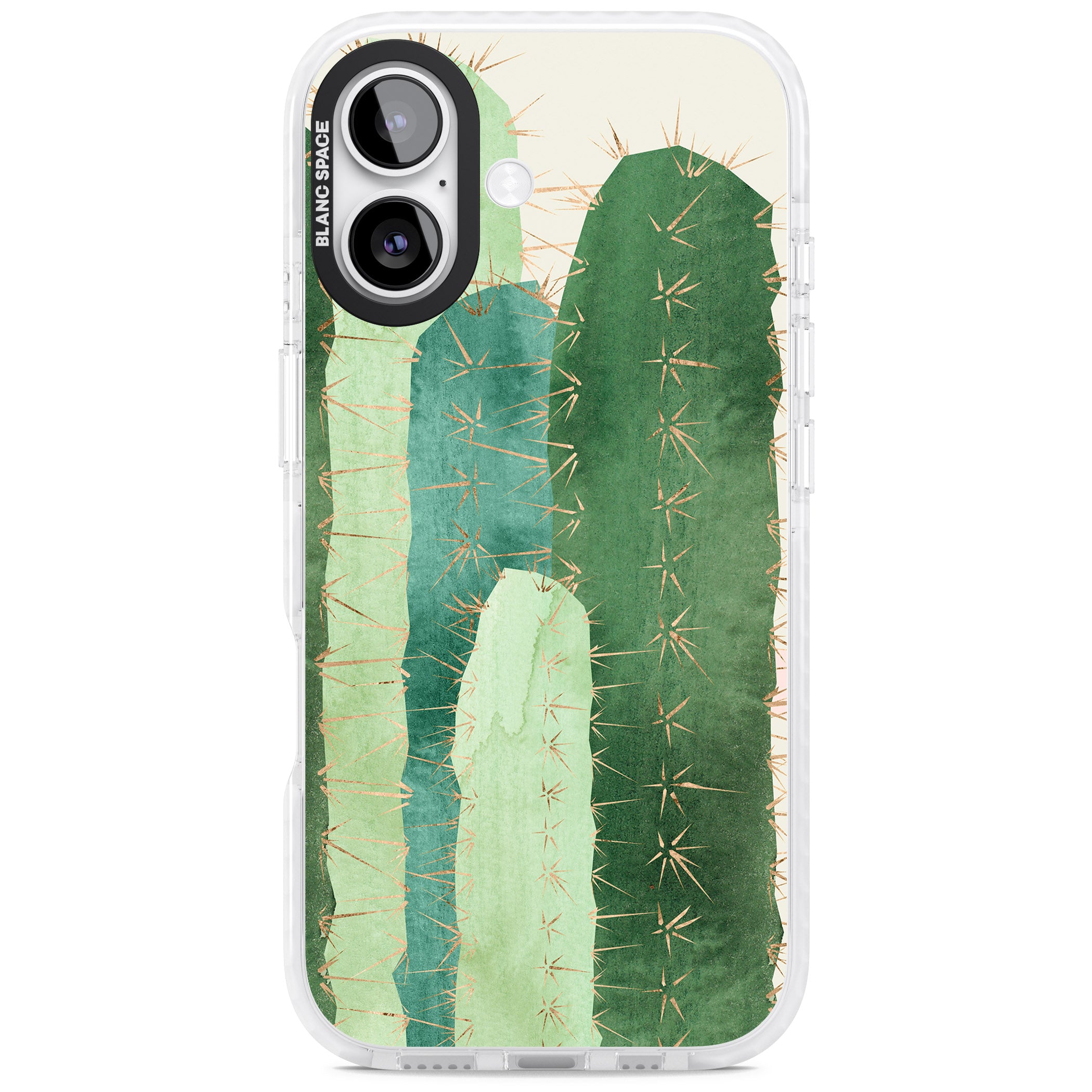 Large Cacti iPhone 17 Impact Clear Phone Case