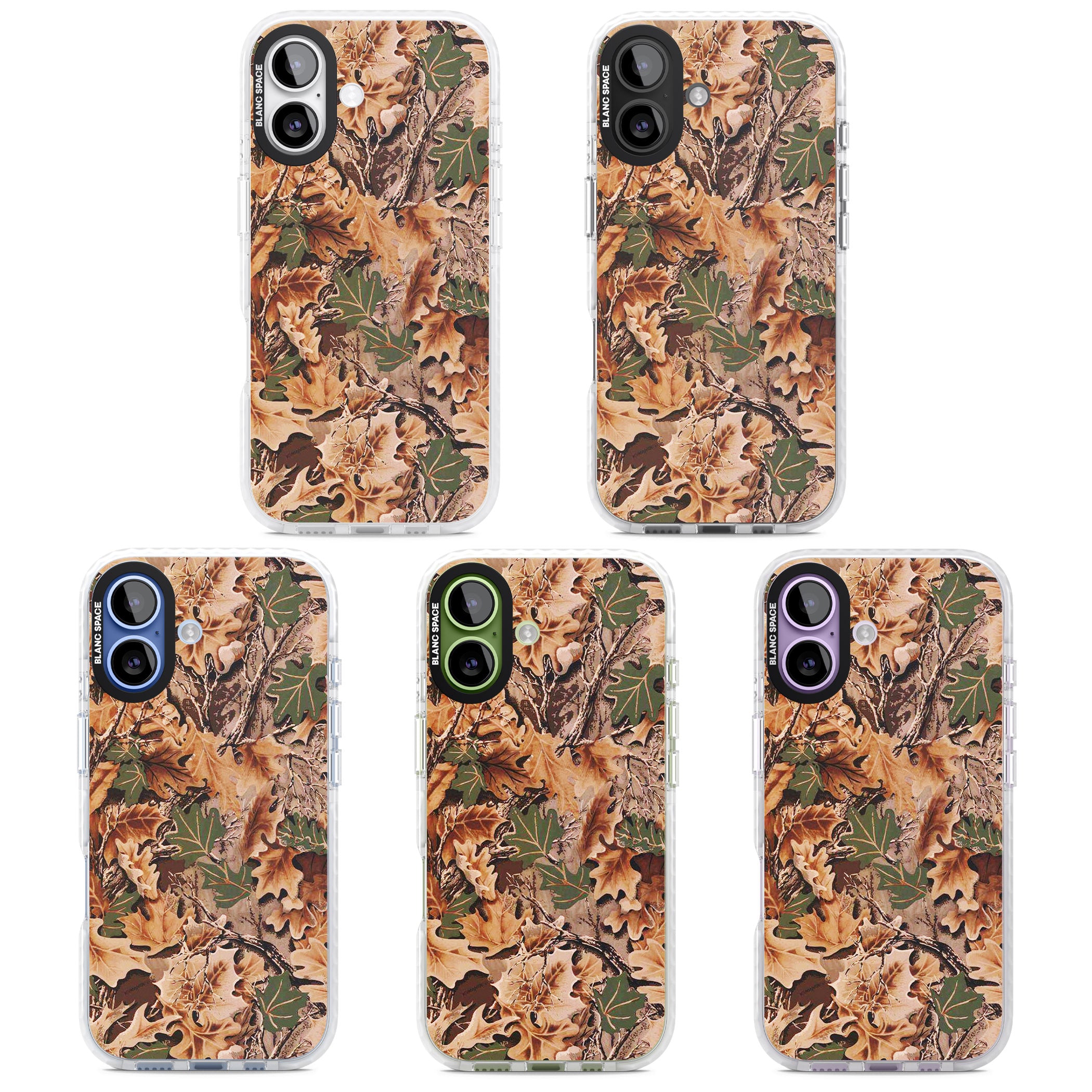 Leaves Camo iPhone 17 Impact Clear Phone Case APT Impact Protection