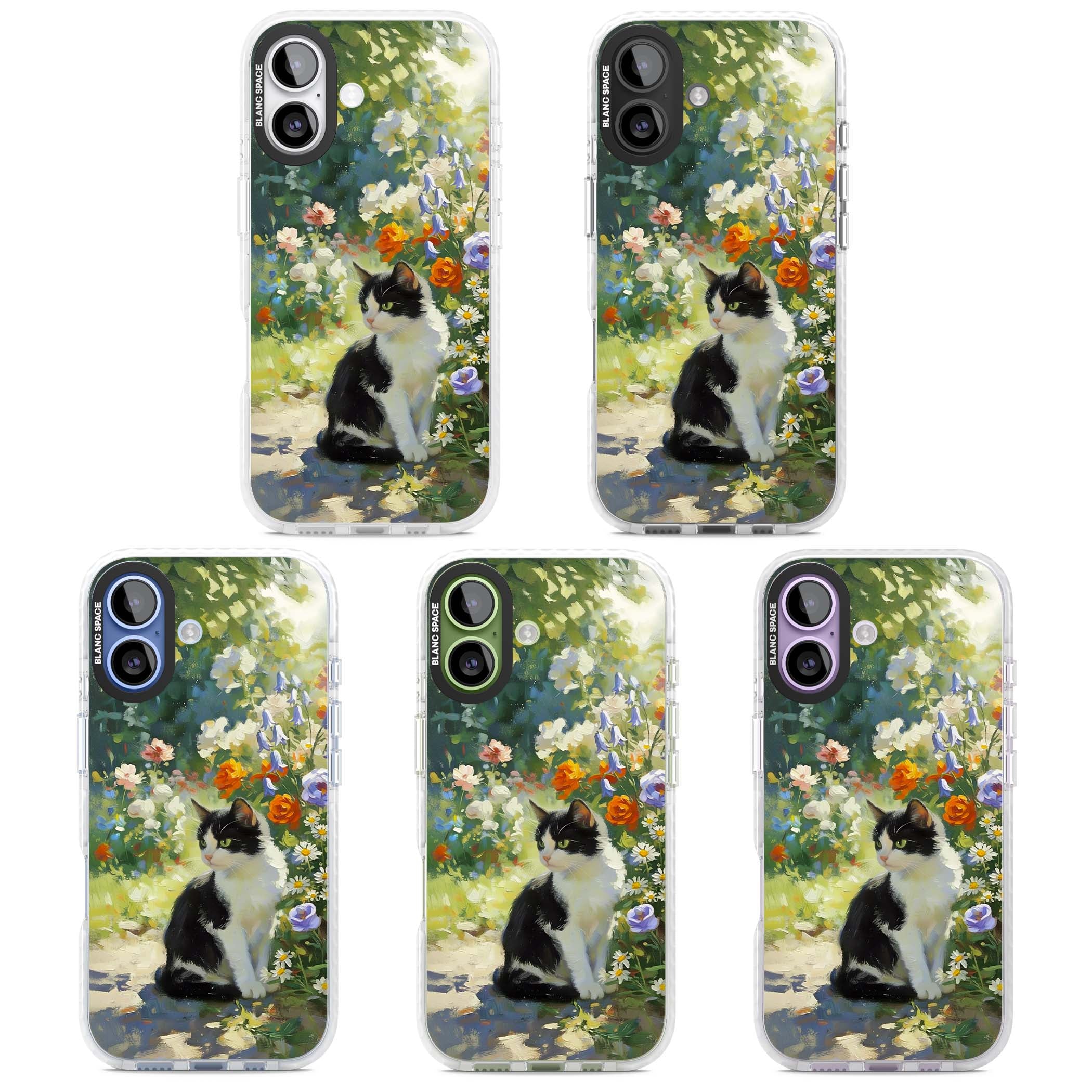 Cat In The Meadow for her iPhone case | Black Impact case for iPhone 17